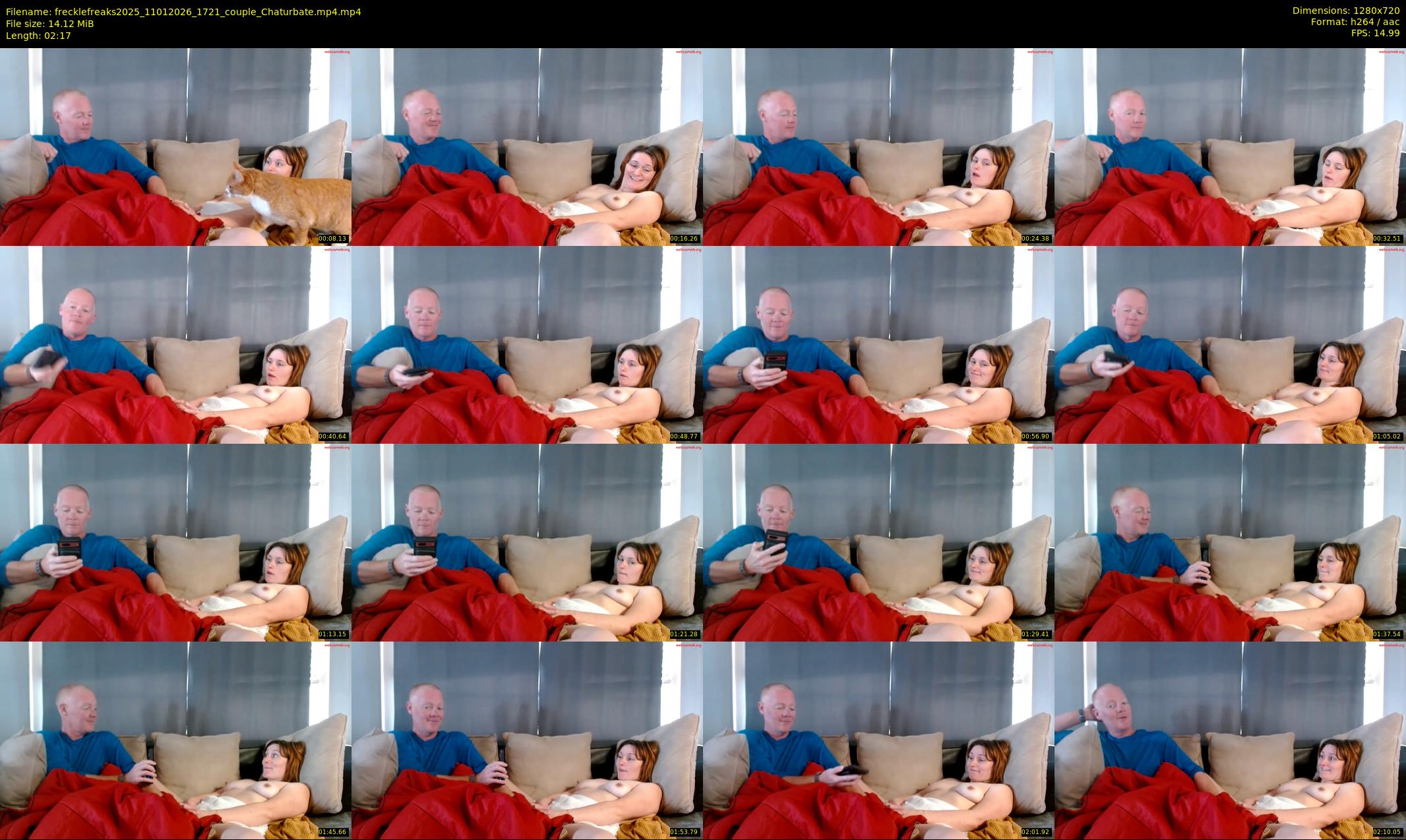 frecklefreaks2025 — 3 minute Chaturbate couple cam show recording, 720p, Jan 11, 2026