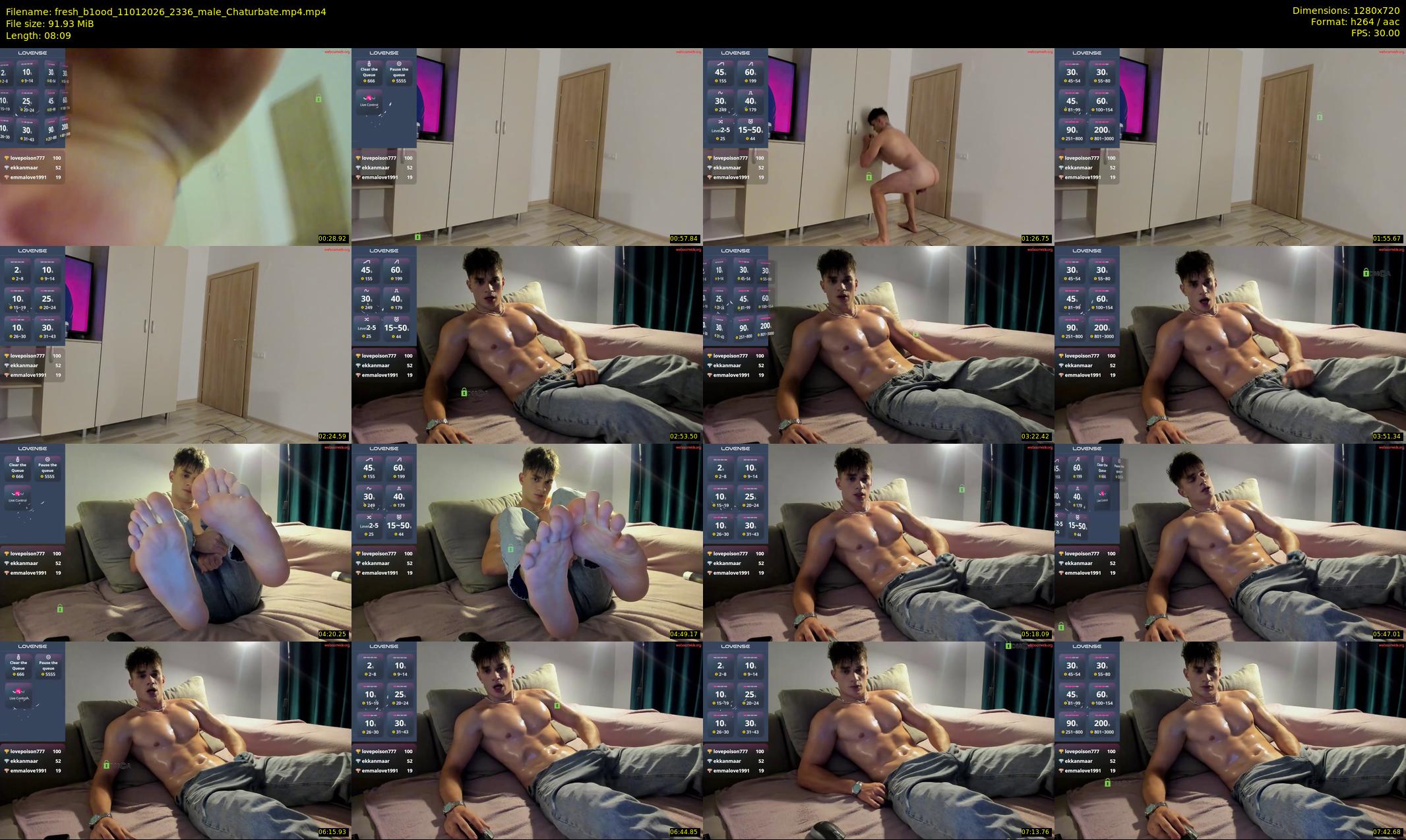 fresh_b1ood — 9 minute Chaturbate male cam show recording, 720p, Jan 11, 2026