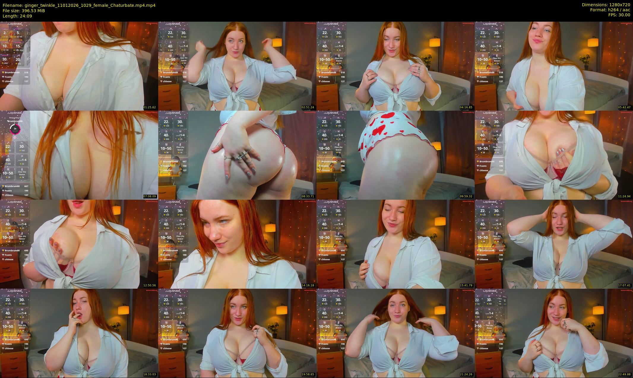 ginger_twinkle — 25 minute Chaturbate female cam show recording, 720p, Jan 11, 2026