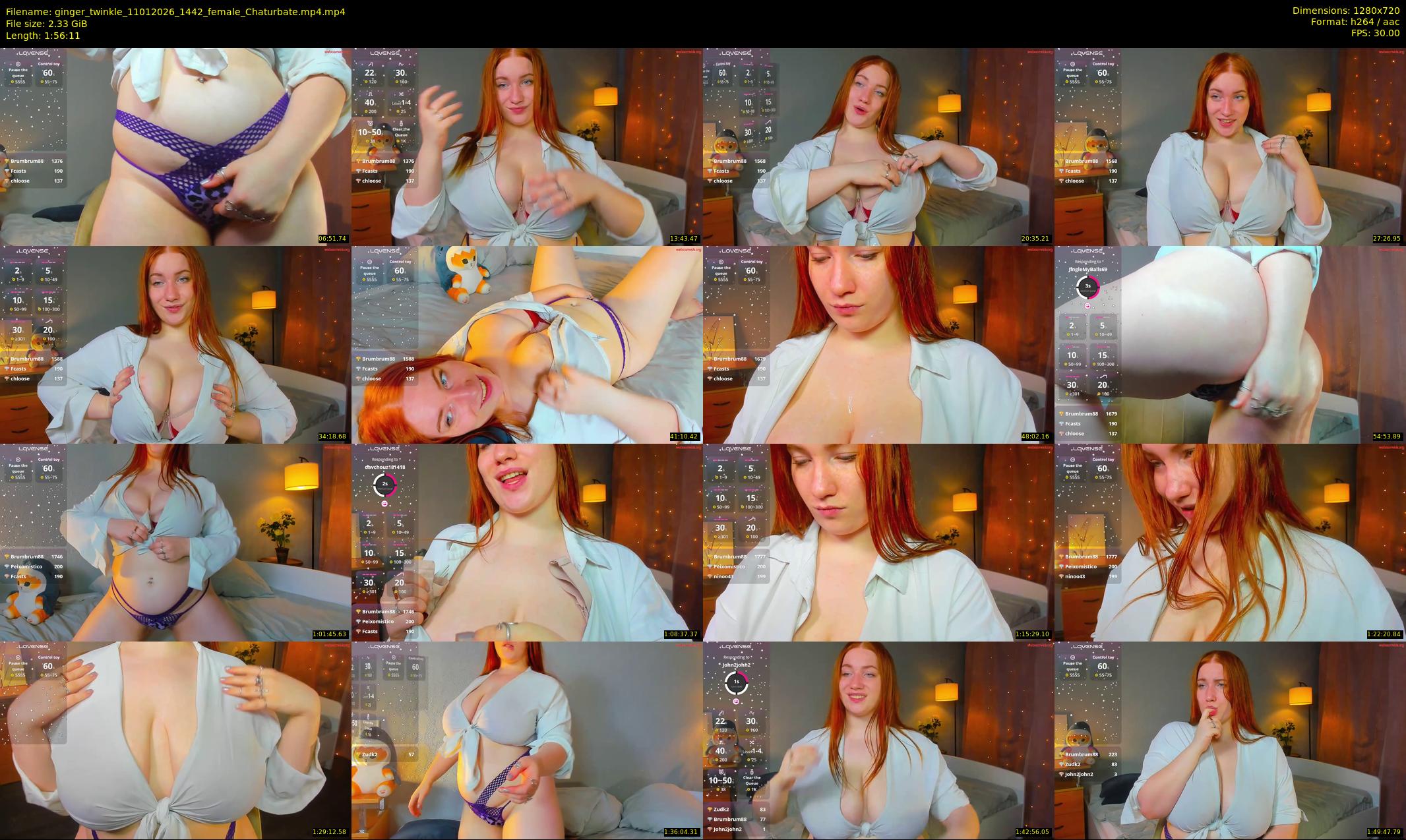 ginger_twinkle — 117 minute Chaturbate female cam show recording, 720p, Jan 11, 2026