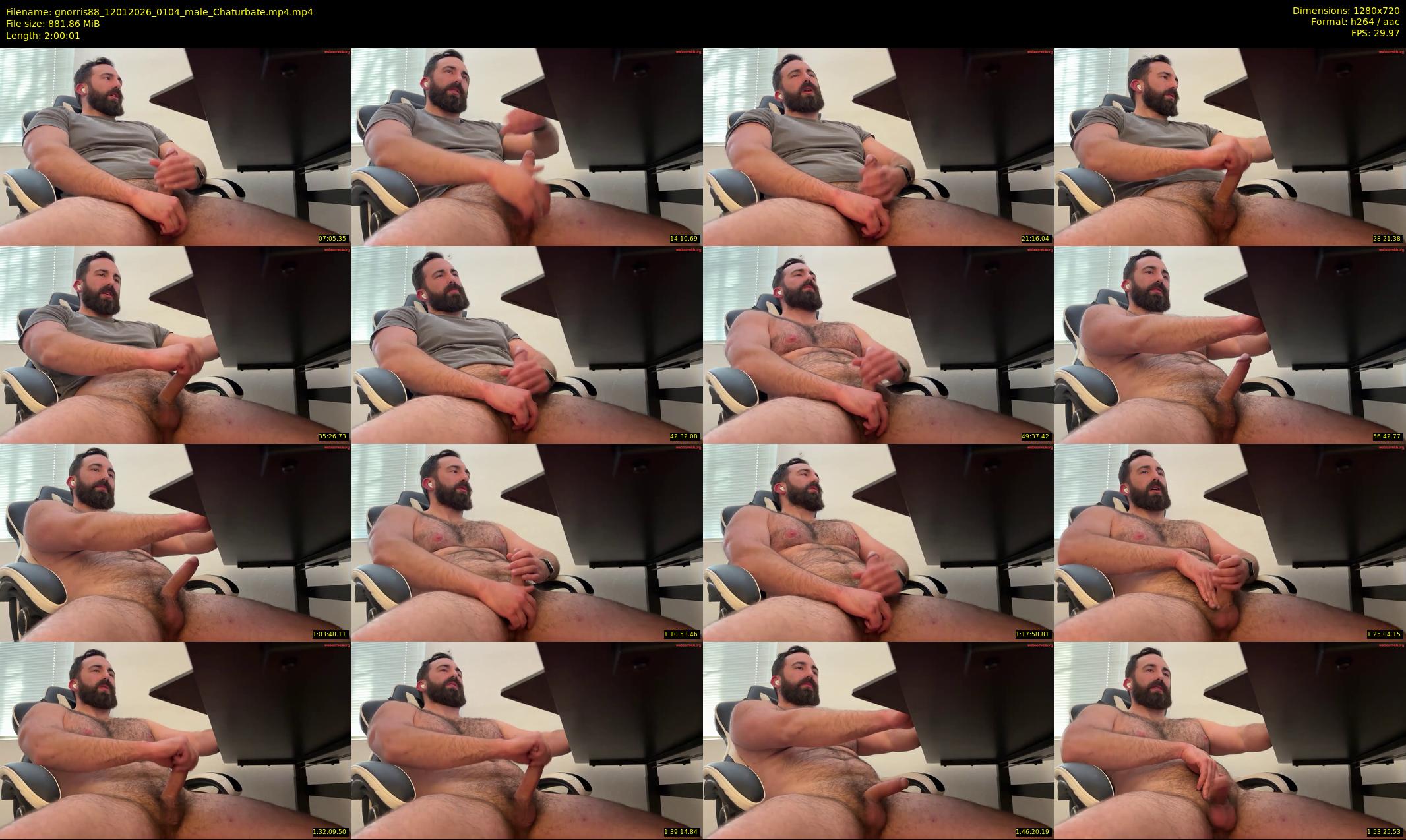 gnorris88 — 121 minute Chaturbate male cam show recording, 720p, Jan 12, 2026