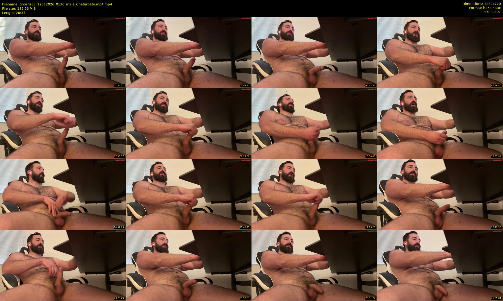 gnorris88 — 27 minute Chaturbate male cam show recording, 720p, Jan 12, 2026