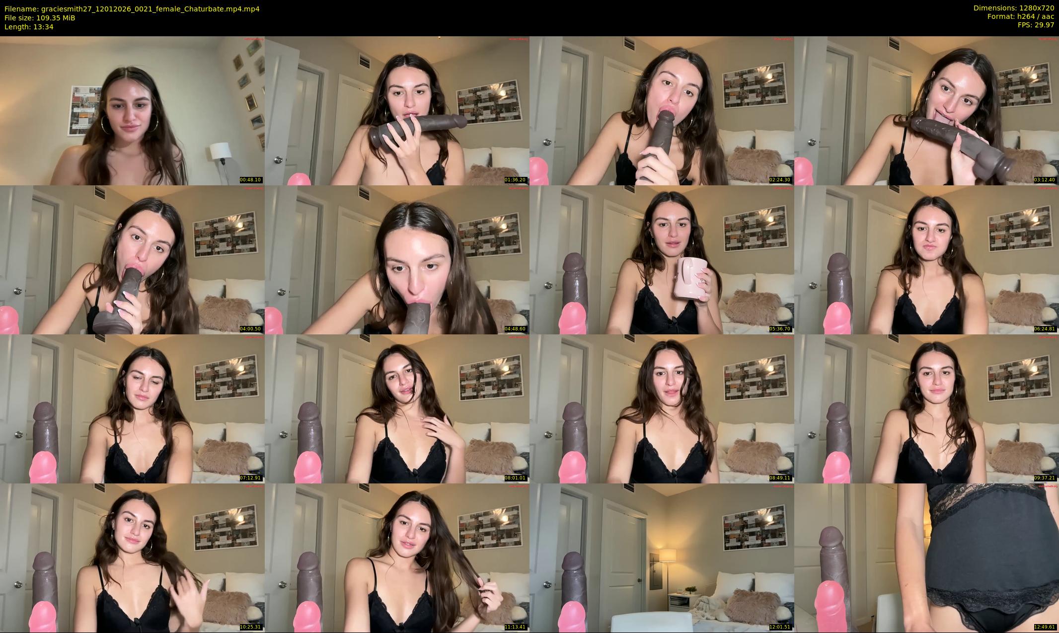 graciesmith27 — 14 minute Chaturbate female cam show recording, 720p, Jan 12, 2026