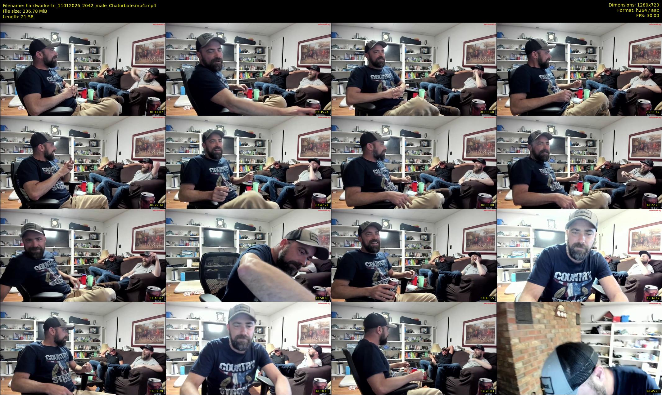 hardworkertn — 22 minute Chaturbate male cam show recording, 720p, Jan 11, 2026