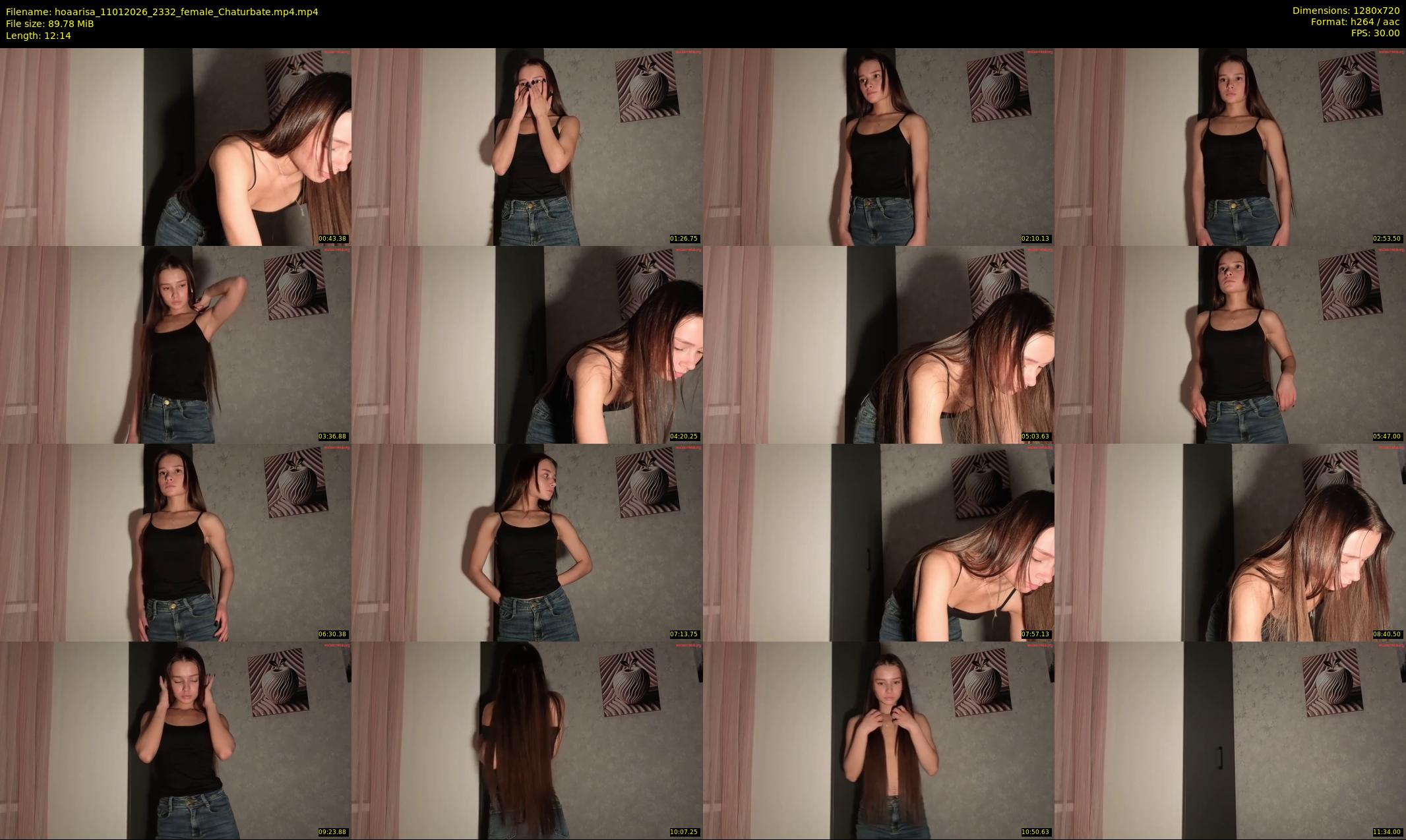 hoaarisa — 13 minute Chaturbate female cam show recording, 720p, Jan 11, 2026