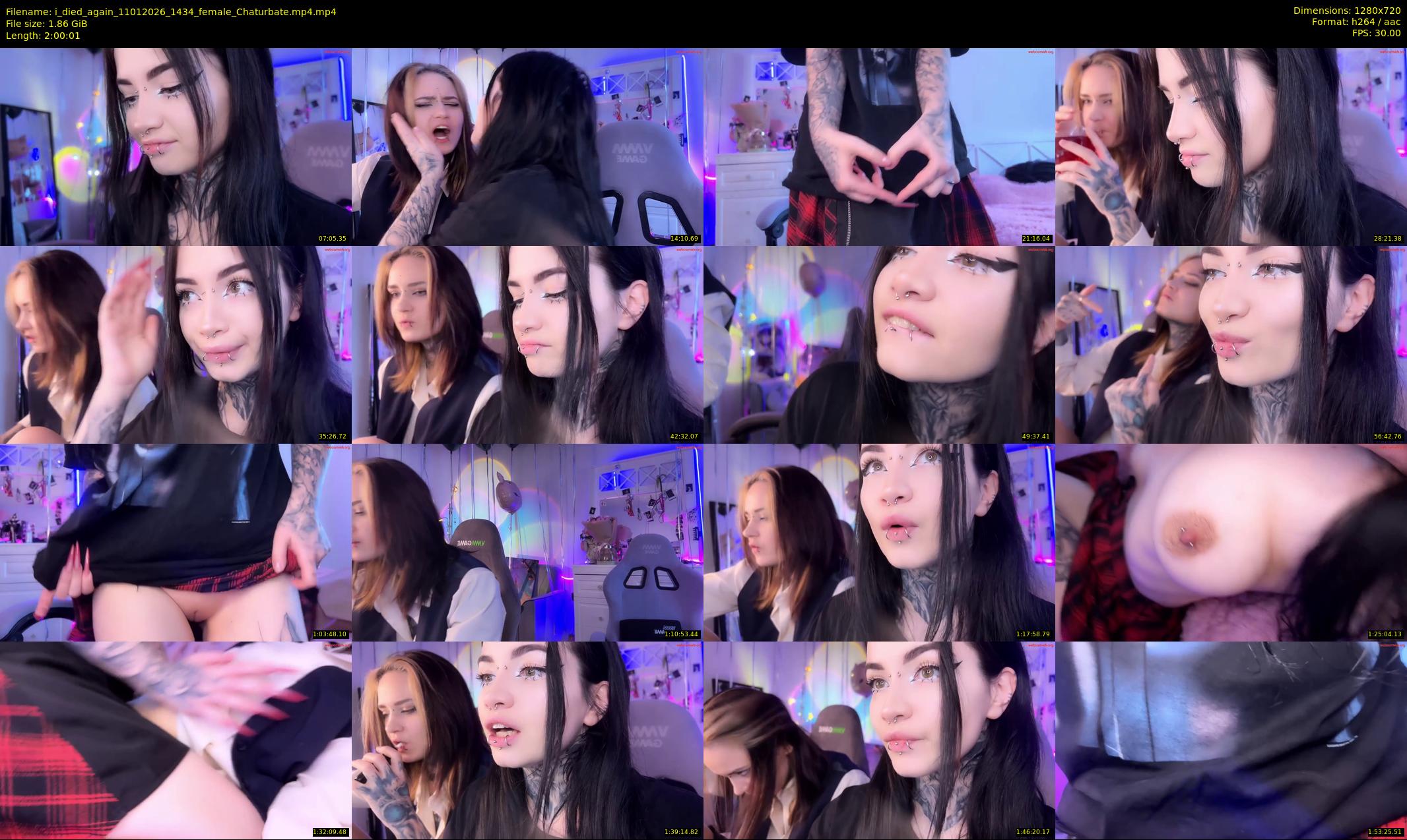 i_died_again — 121 minute Chaturbate female cam show recording, 720p, Jan 11, 2026