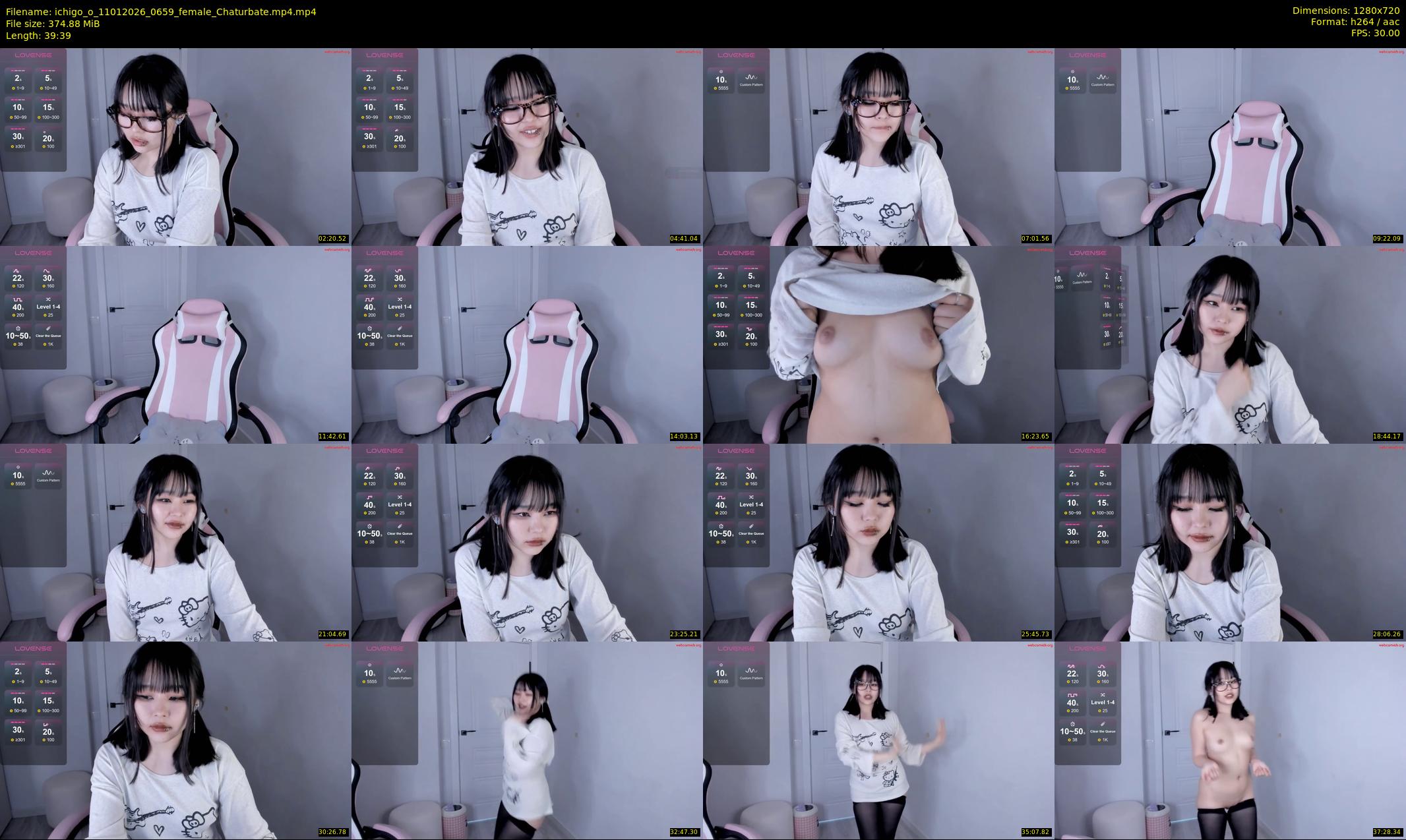 ichigo_o — 40 minute Chaturbate female cam show recording, 720p, Jan 11, 2026