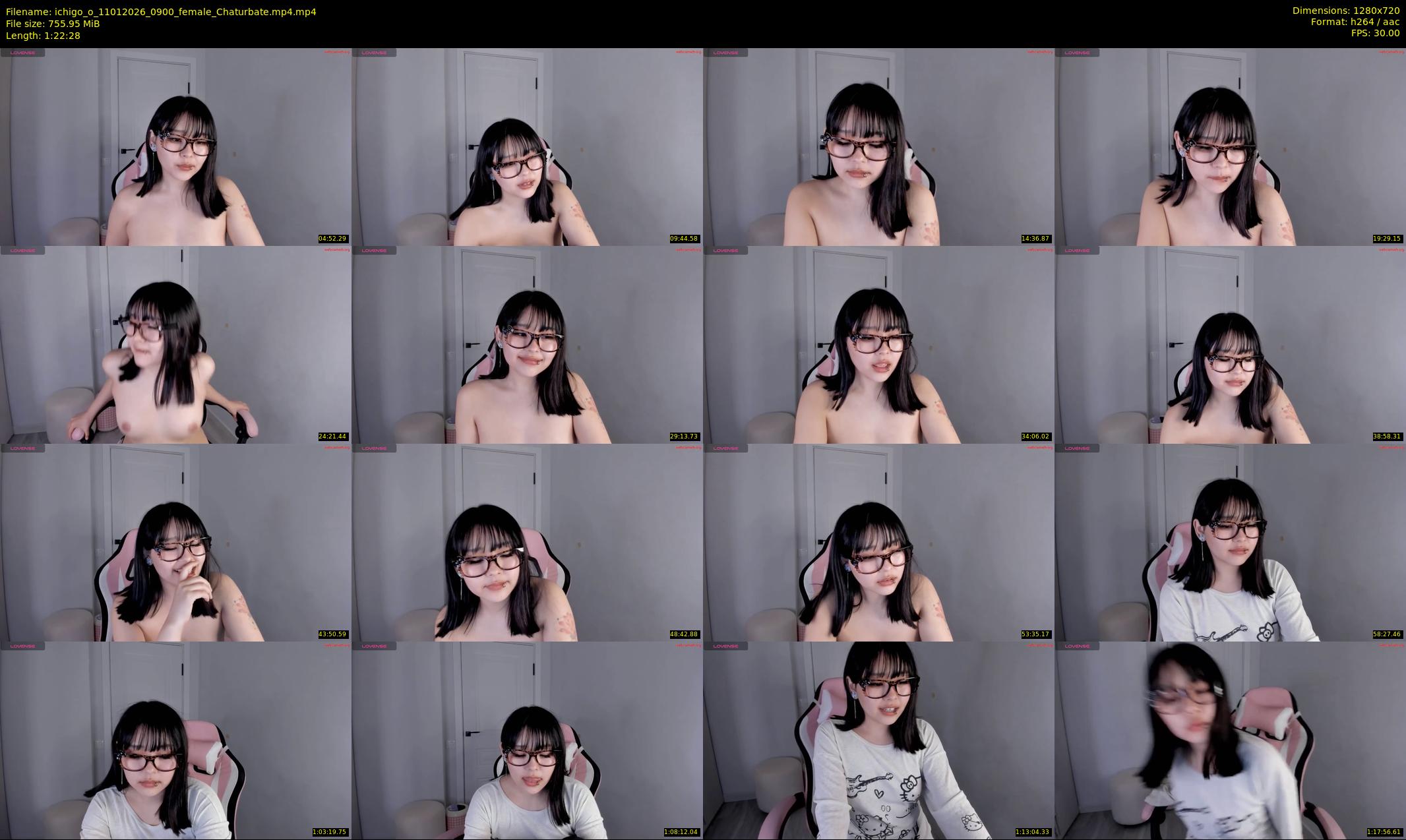 ichigo_o — 83 minute Chaturbate female cam show recording, 720p, Jan 11, 2026