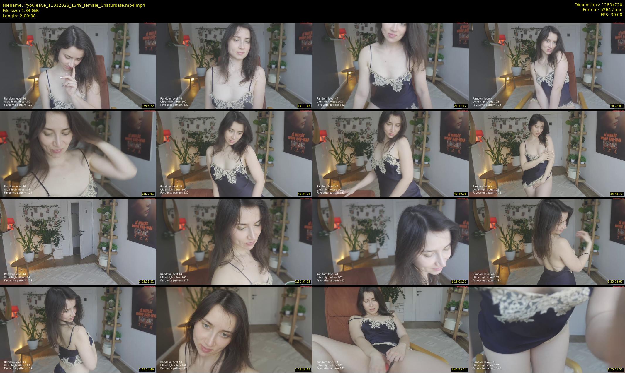ifyouleave — 121 minute Chaturbate female cam show recording, 720p, Jan 11, 2026