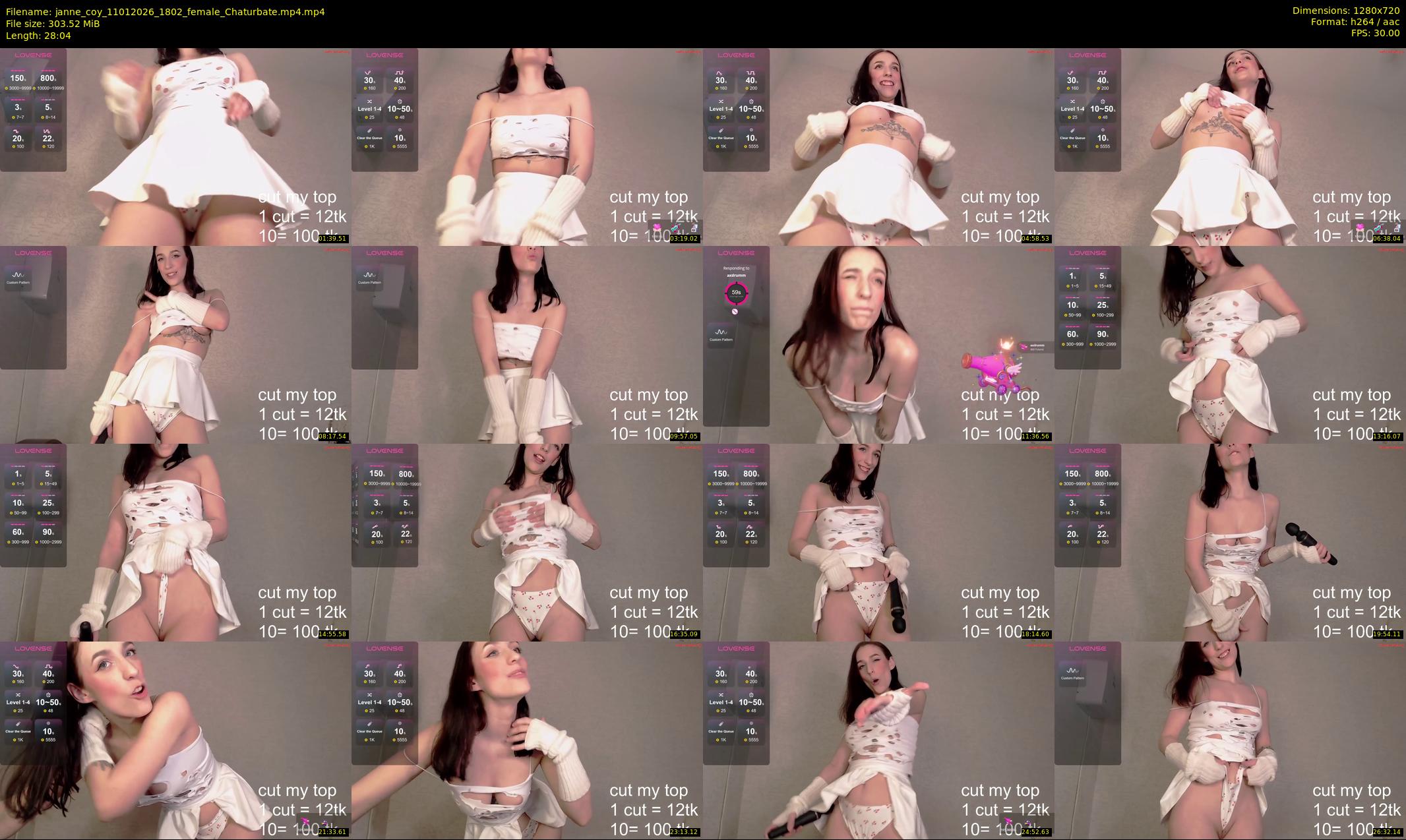 janne_coy — 29 minute Chaturbate female cam show recording, 720p, Jan 11, 2026