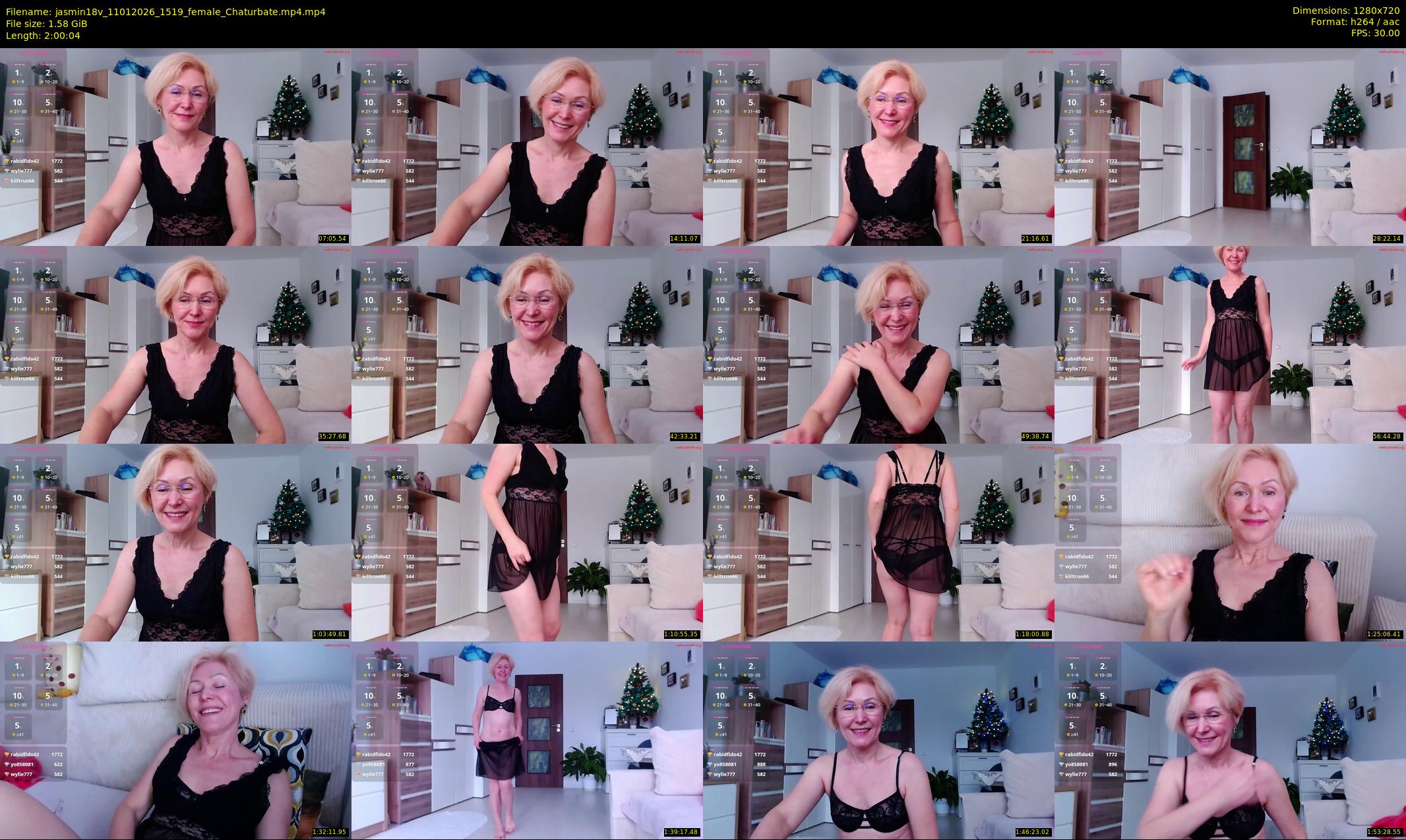 jasmin18v — 121 minute Chaturbate female cam show recording, 720p, Jan 11, 2026