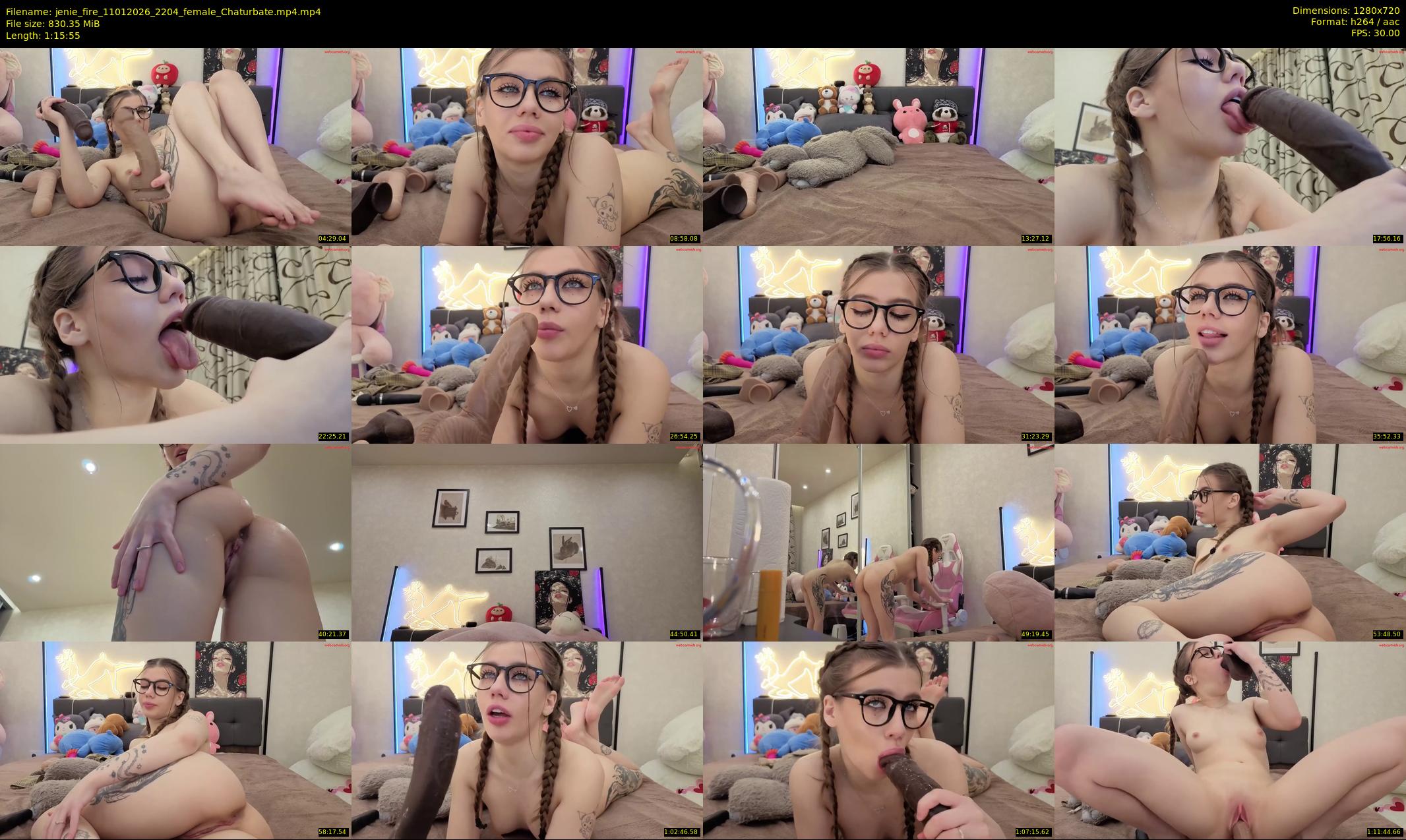 jenie_fire — 76 minute Chaturbate female cam show recording, 720p, Jan 11, 2026