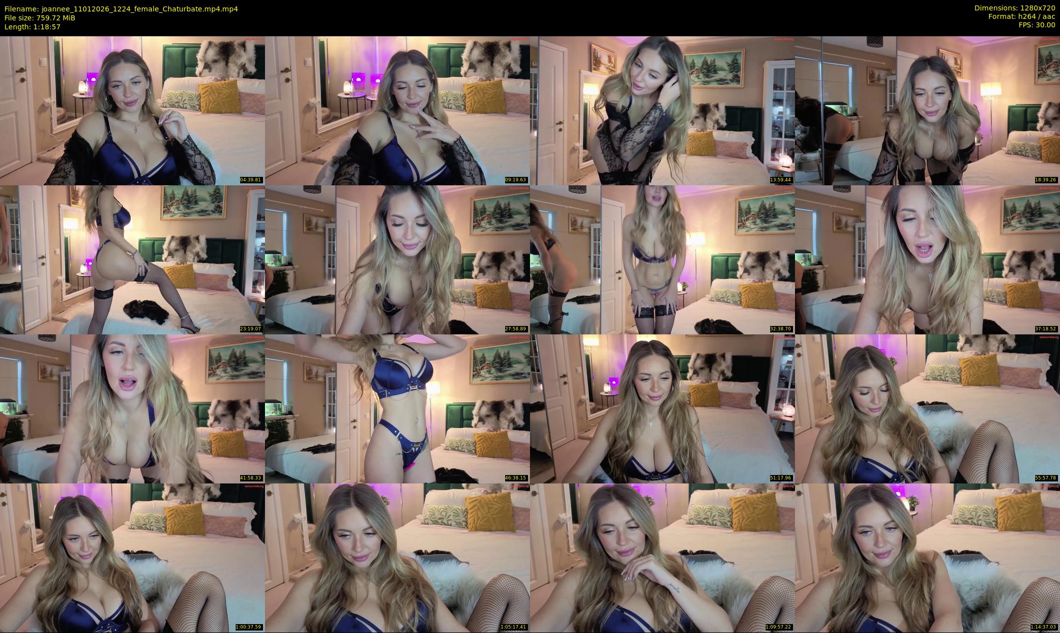 joannee — 79 minute Chaturbate female cam show recording, 720p, Jan 11, 2026