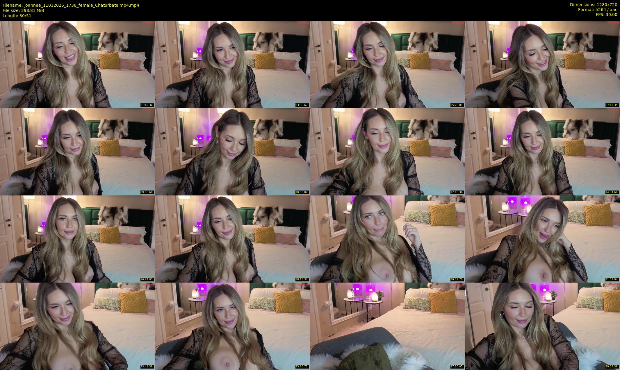 joannee — 31 minute Chaturbate female cam show recording, 720p, Jan 11, 2026