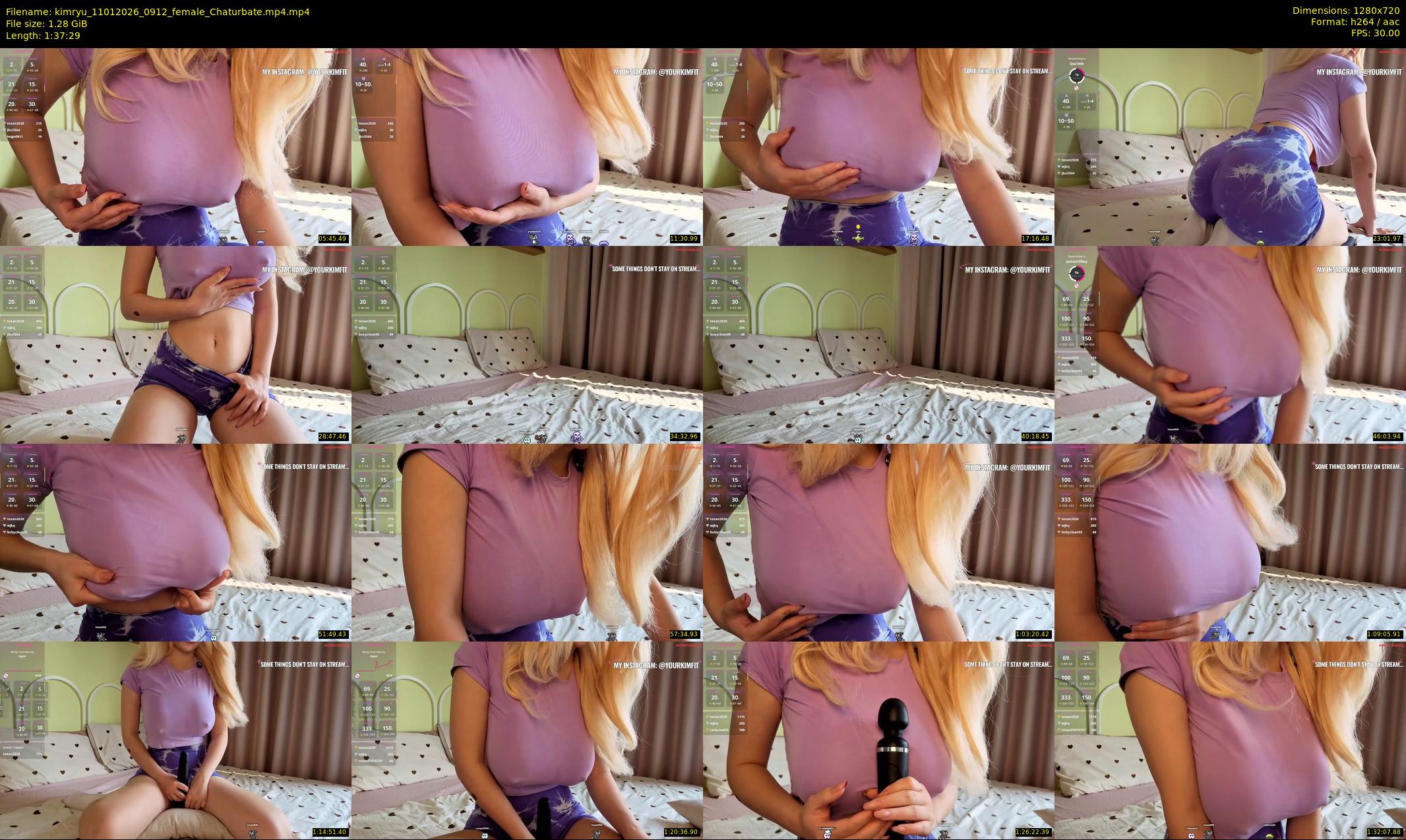 kimryu — 98 minute Chaturbate female cam show recording, 720p, Jan 11, 2026