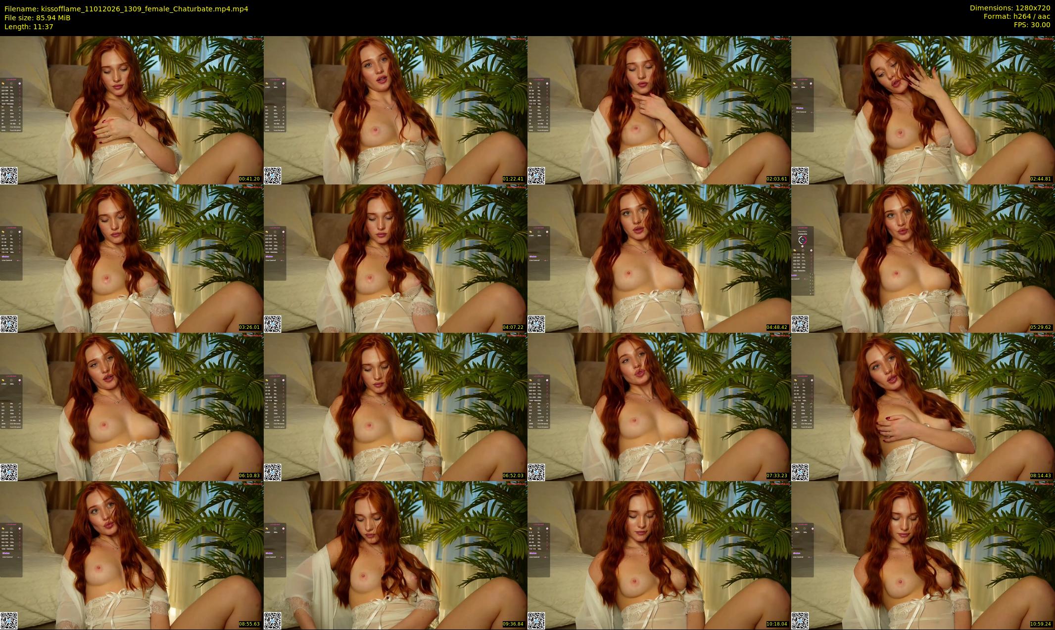 kissofflame — 12 minute Chaturbate female cam show recording, 720p, Jan 11, 2026