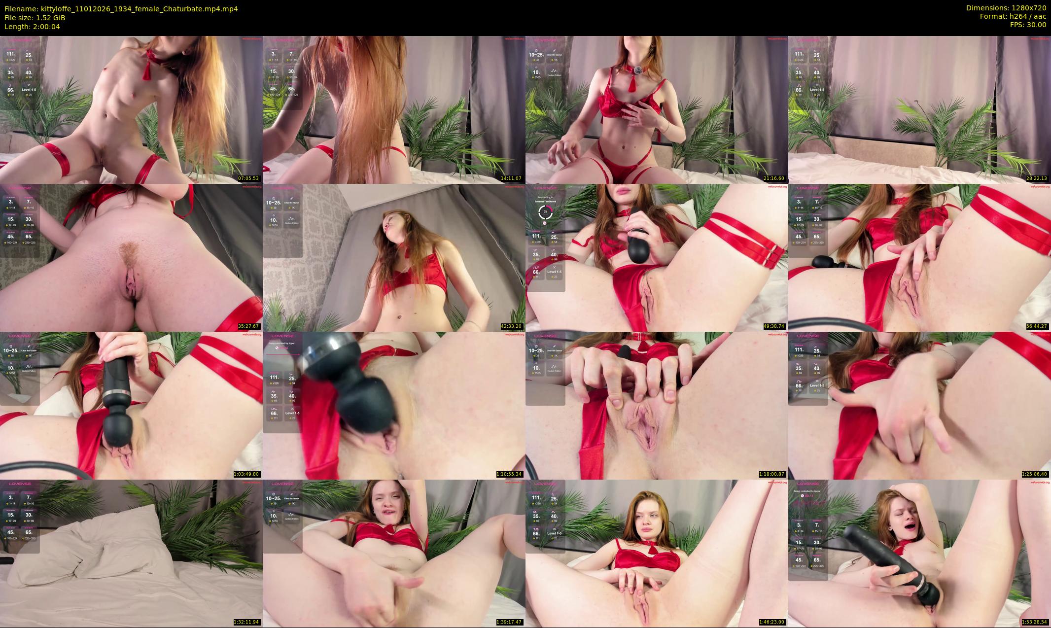kittyloffe — 121 minute Chaturbate female cam show recording, 720p, Jan 11, 2026