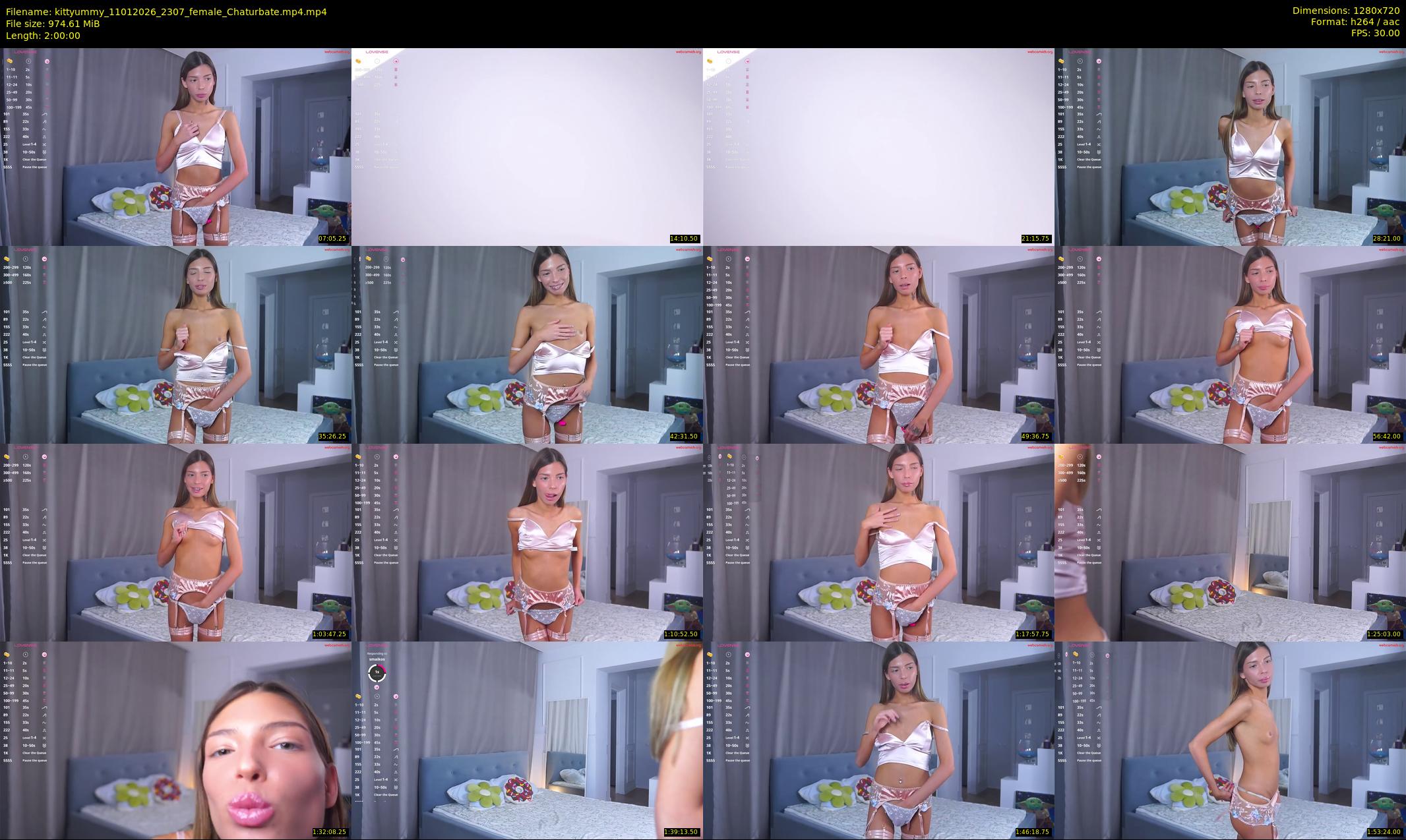 kittyummy — 120 minute Chaturbate female cam show recording, 720p, Jan 11, 2026