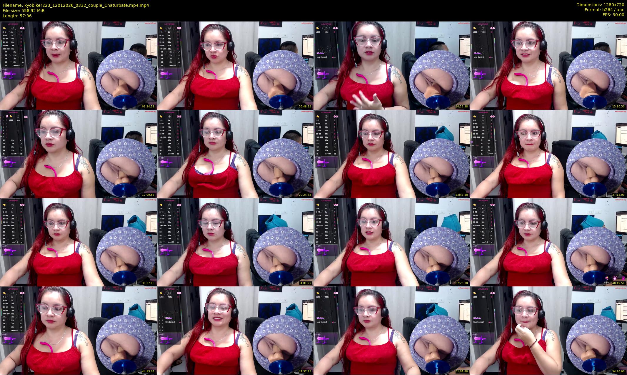 kyobiker223 — 58 minute Chaturbate couple cam show recording, 720p, Jan 12, 2026