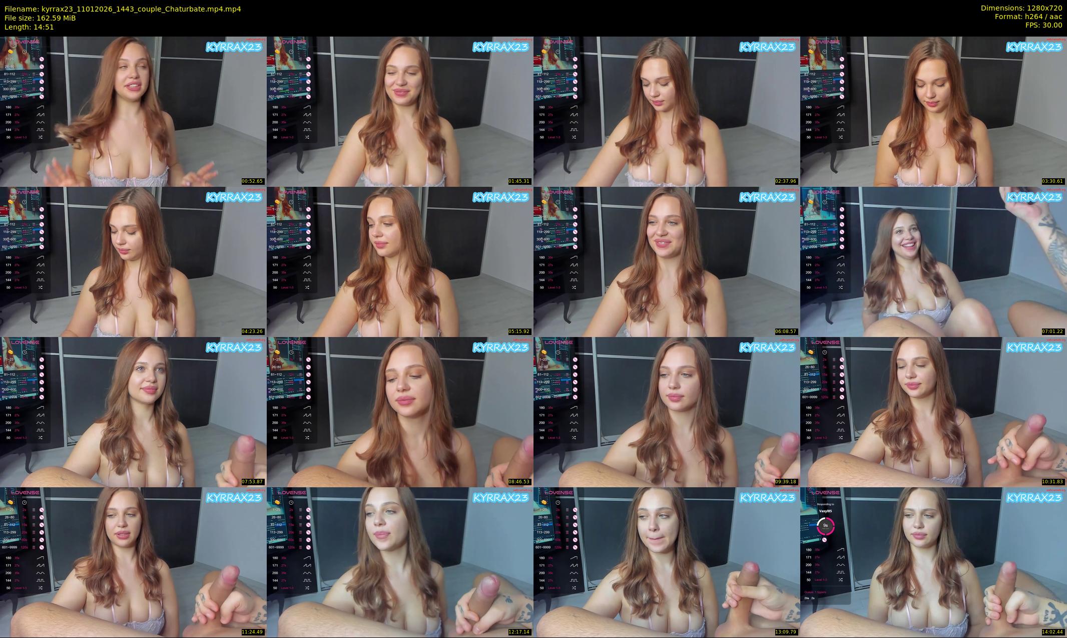 kyrrax23 — 15 minute Chaturbate couple cam show recording, 720p, Jan 11, 2026