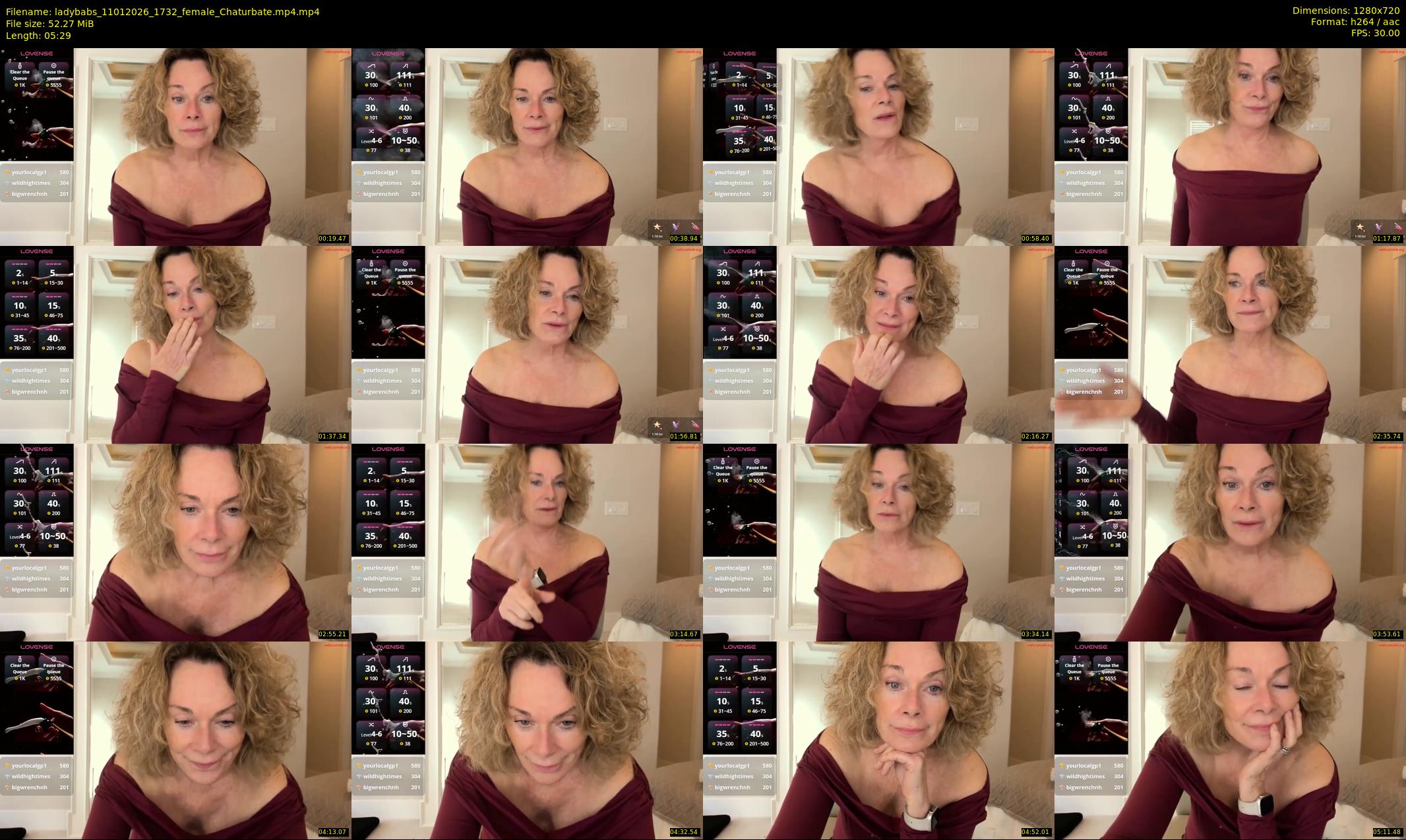 ladybabs — 6 minute Chaturbate female cam show recording, 720p, Jan 11, 2026