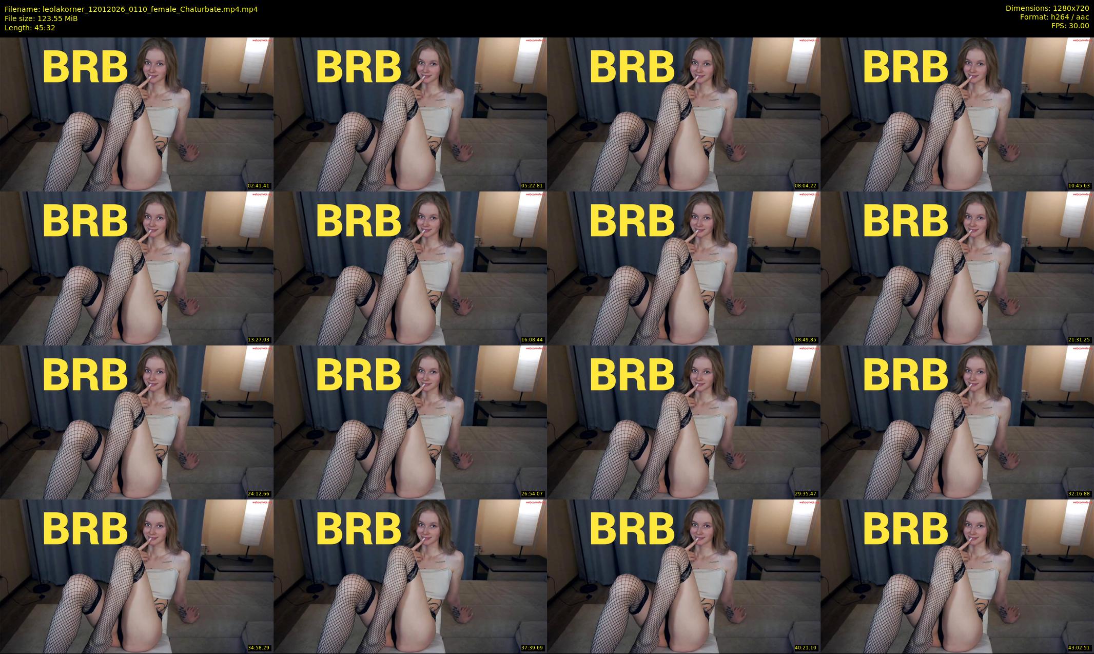 leolakorner — 46 minute Chaturbate female cam show recording, 720p, Jan 12, 2026