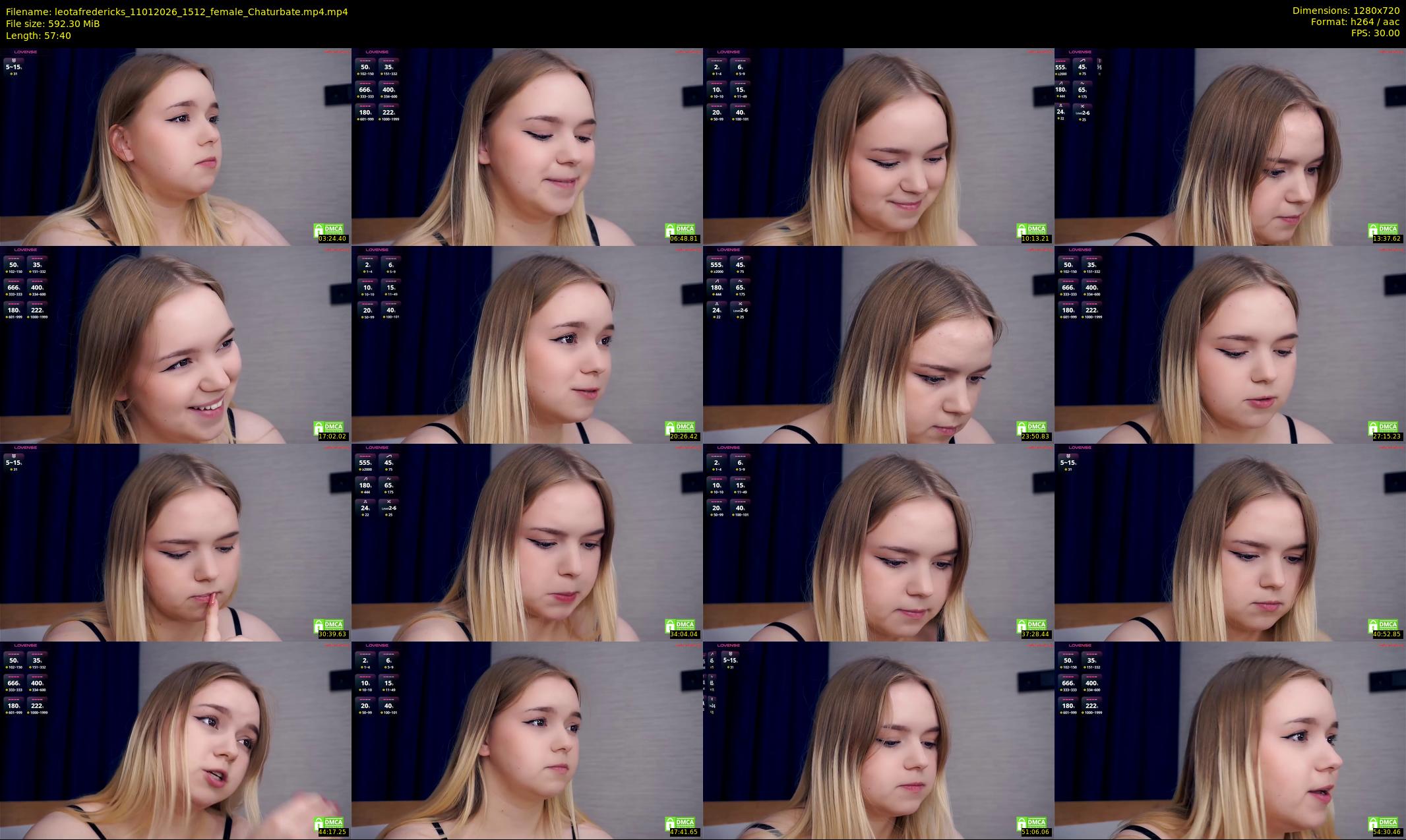 leotafredericks — 58 minute Chaturbate female cam show recording, 720p, Jan 11, 2026