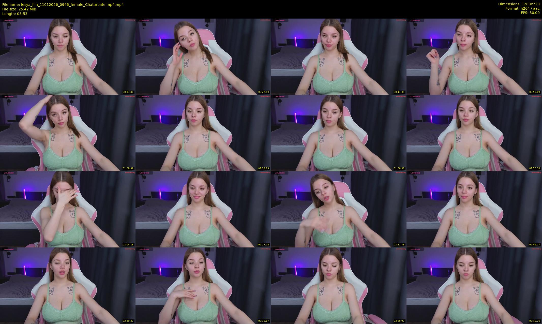 lesya_flin — 4 minute Chaturbate female cam show recording, 720p, Jan 11, 2026