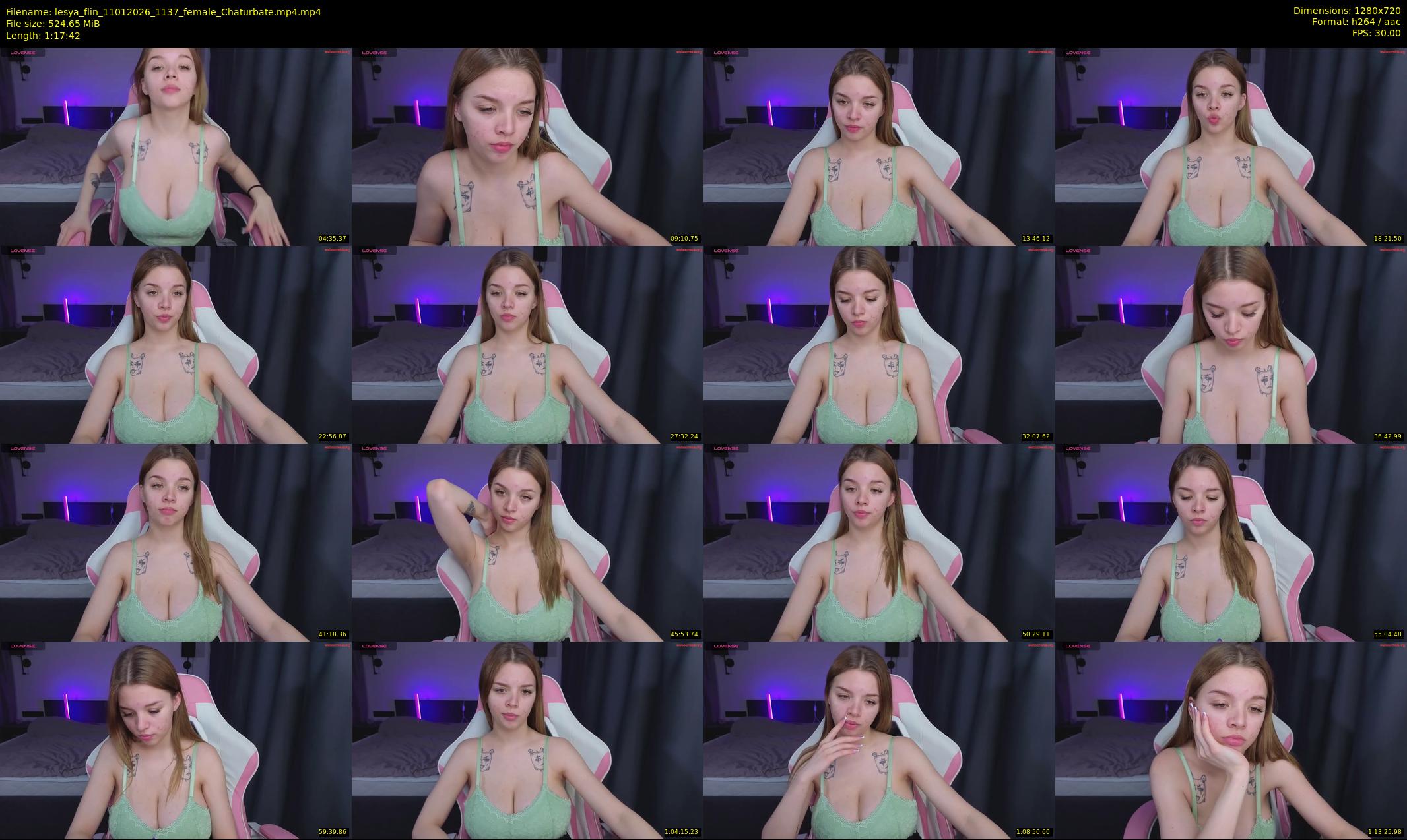 lesya_flin — 78 minute Chaturbate female cam show recording, 720p, Jan 11, 2026