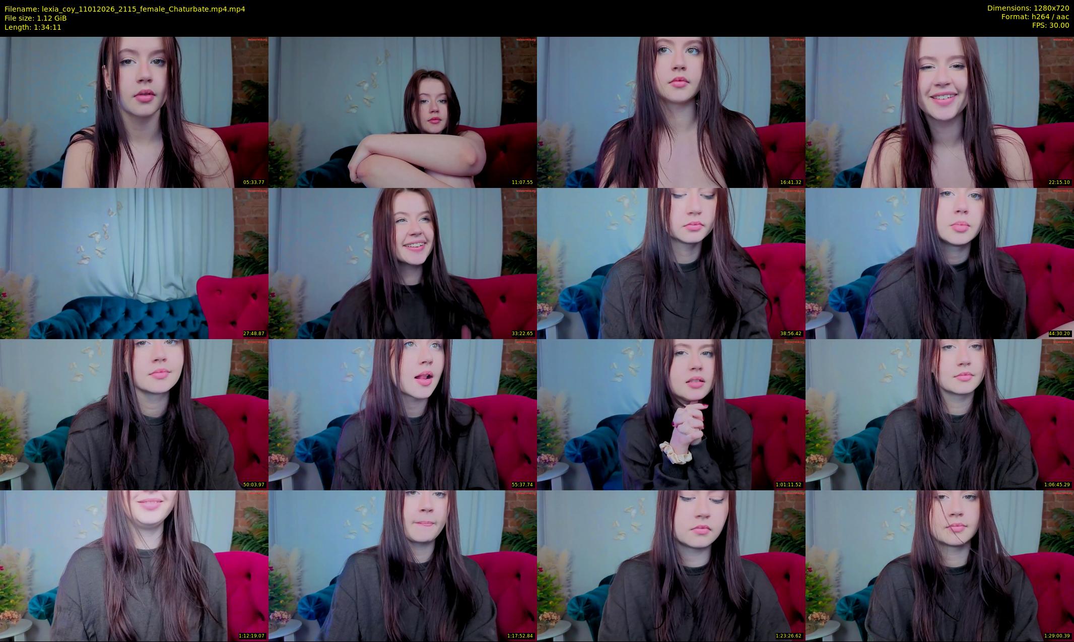 lexia_coy — 95 minute Chaturbate female cam show recording, 720p, Jan 11, 2026