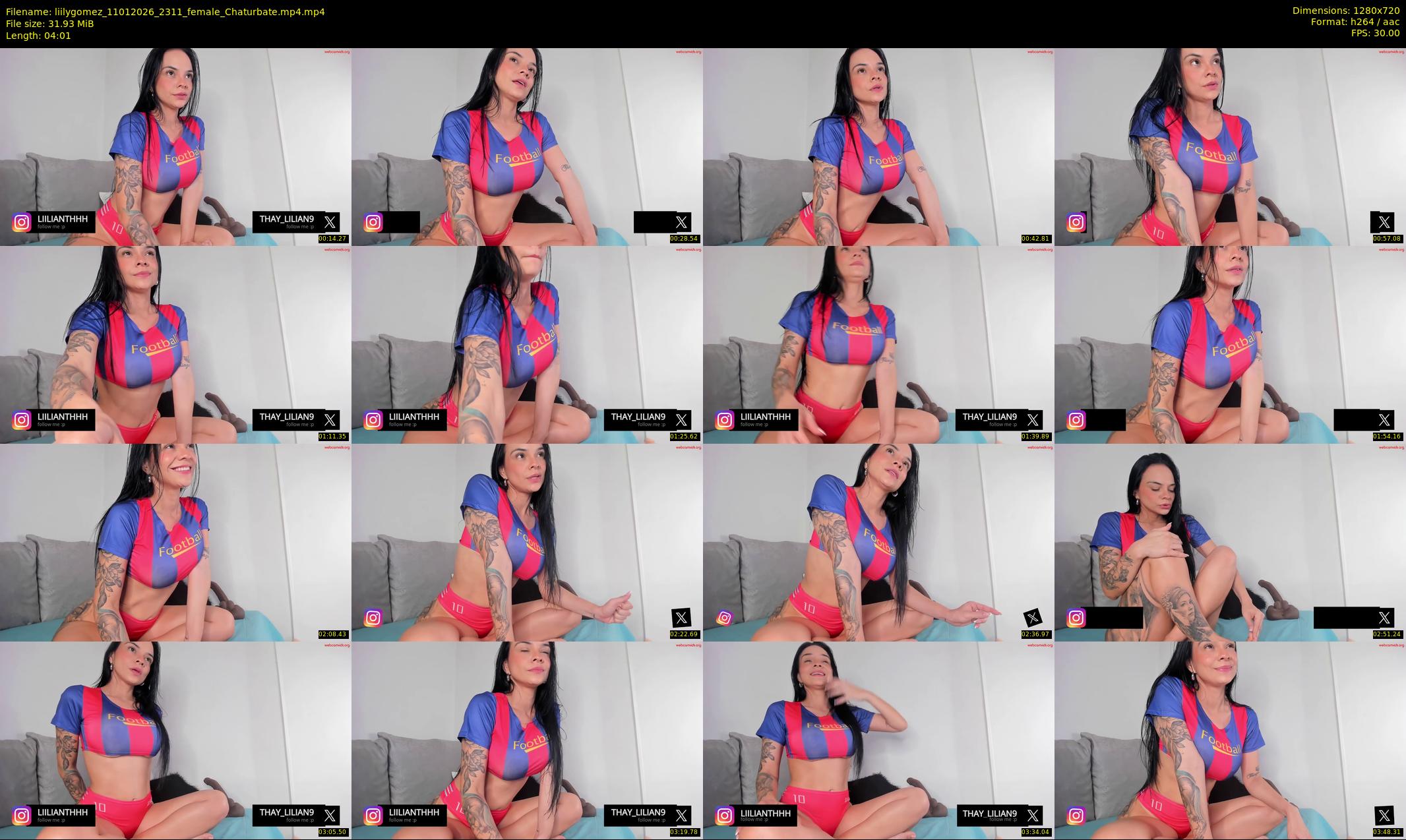 liilygomez — 5 minute Chaturbate female cam show recording, 720p, Jan 11, 2026