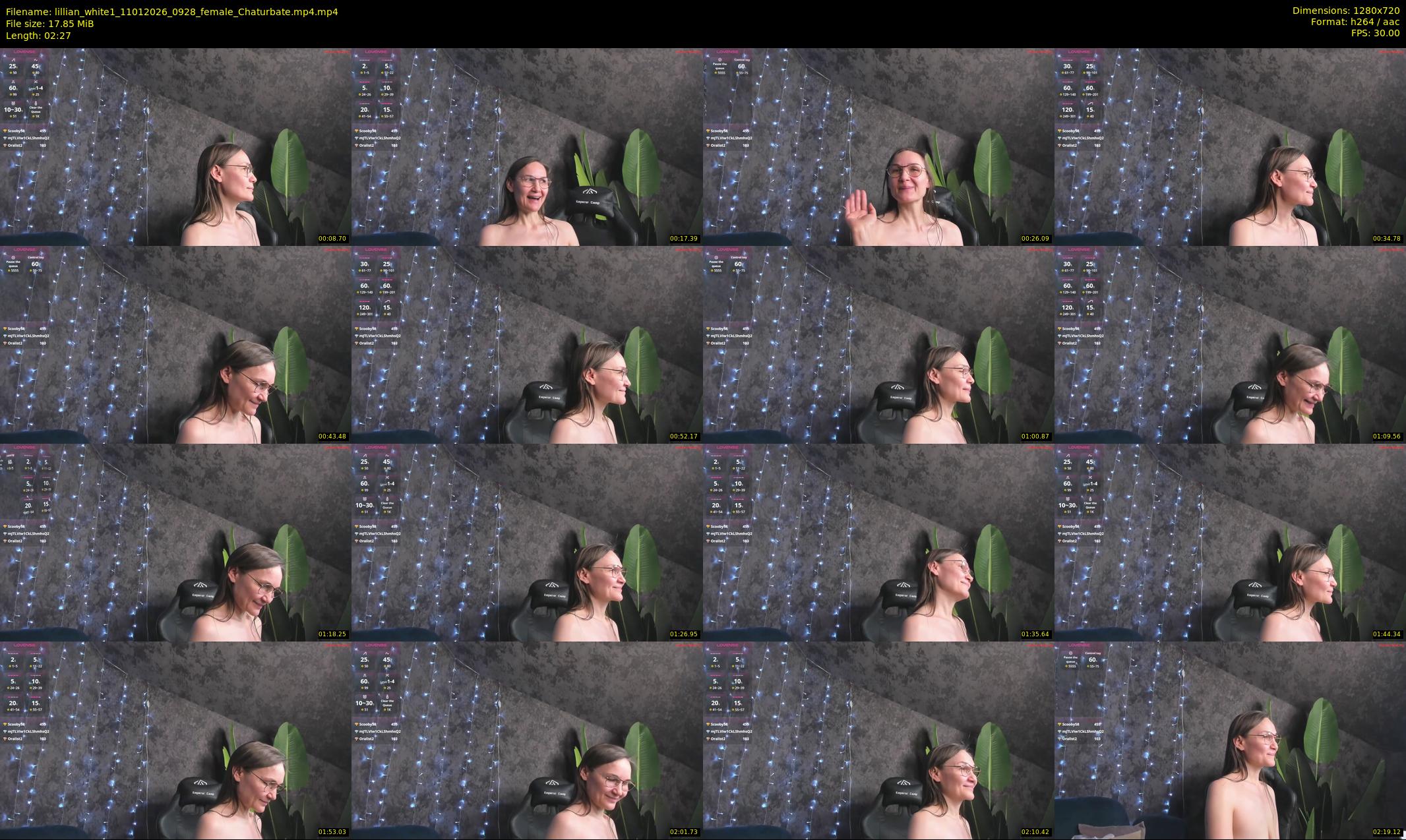 lillian_white1 — 3 minute Chaturbate female cam show recording, 720p, Jan 11, 2026