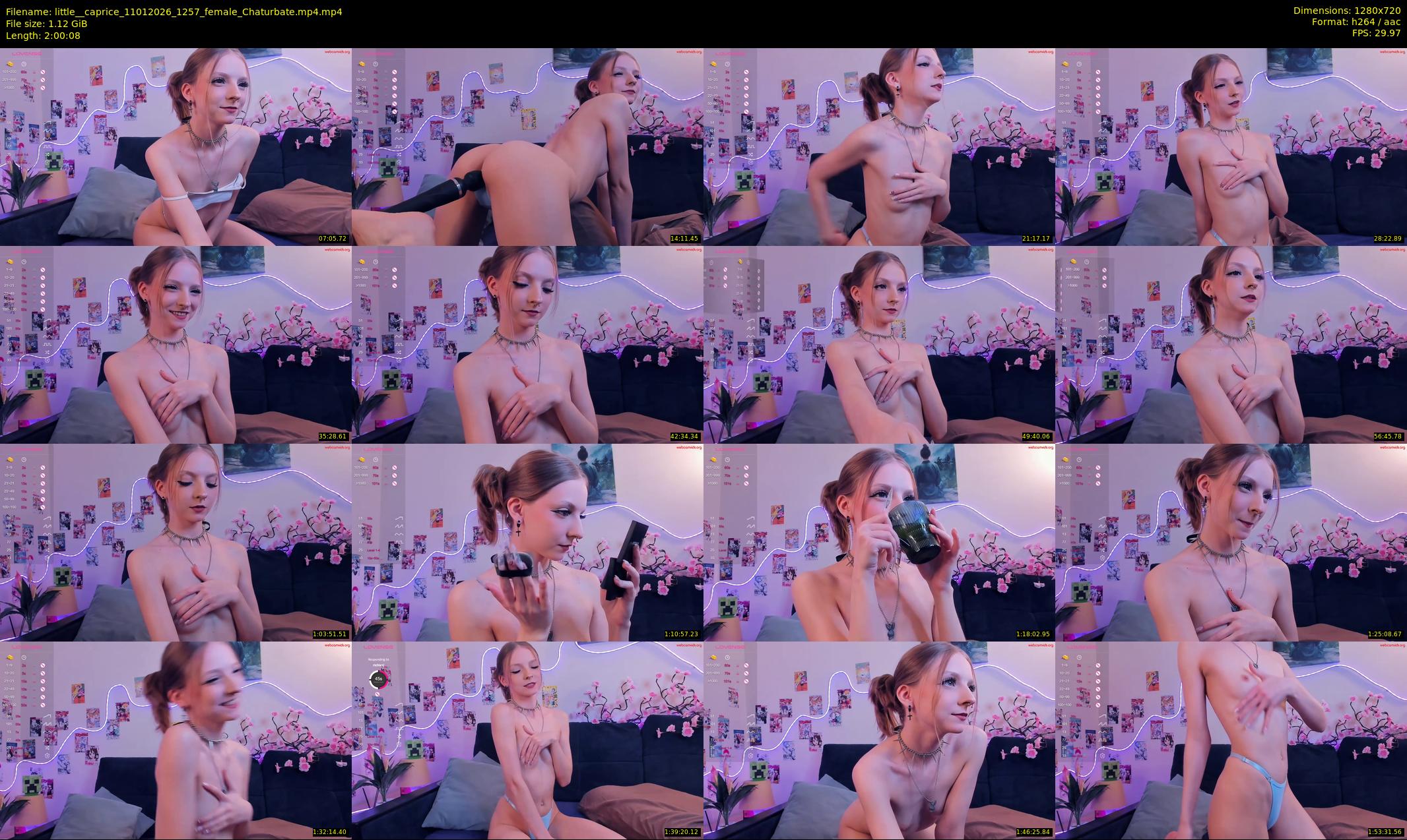little__caprice — 121 minute Chaturbate female cam show recording, 720p, Jan 11, 2026
