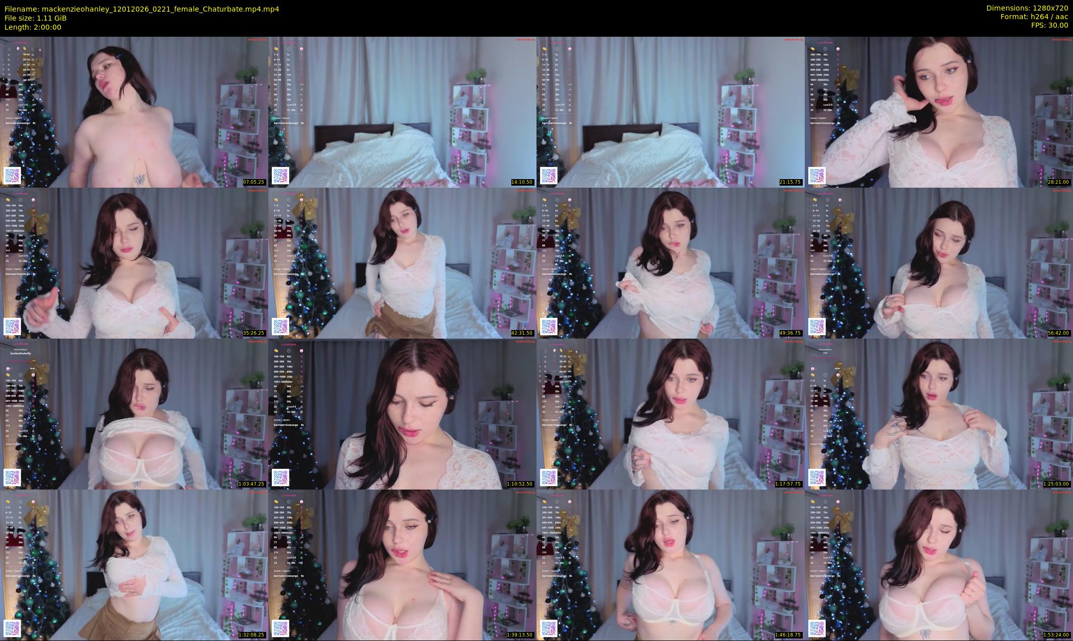 mackenzieohanley — 120 minute Chaturbate female cam show recording, 720p, Jan 12, 2026
