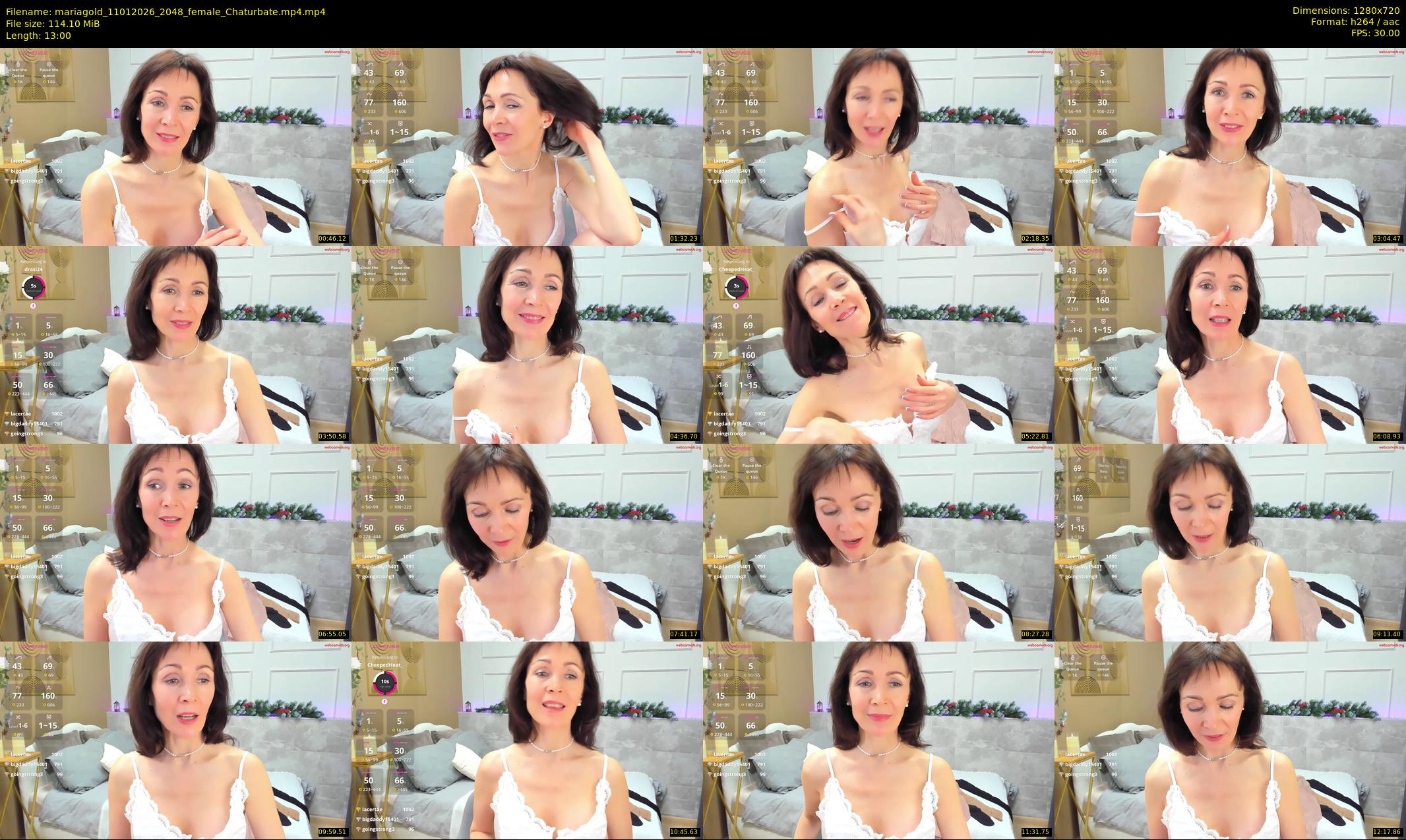 mariagold — 13 minute Chaturbate female cam show recording, 720p, Jan 11, 2026