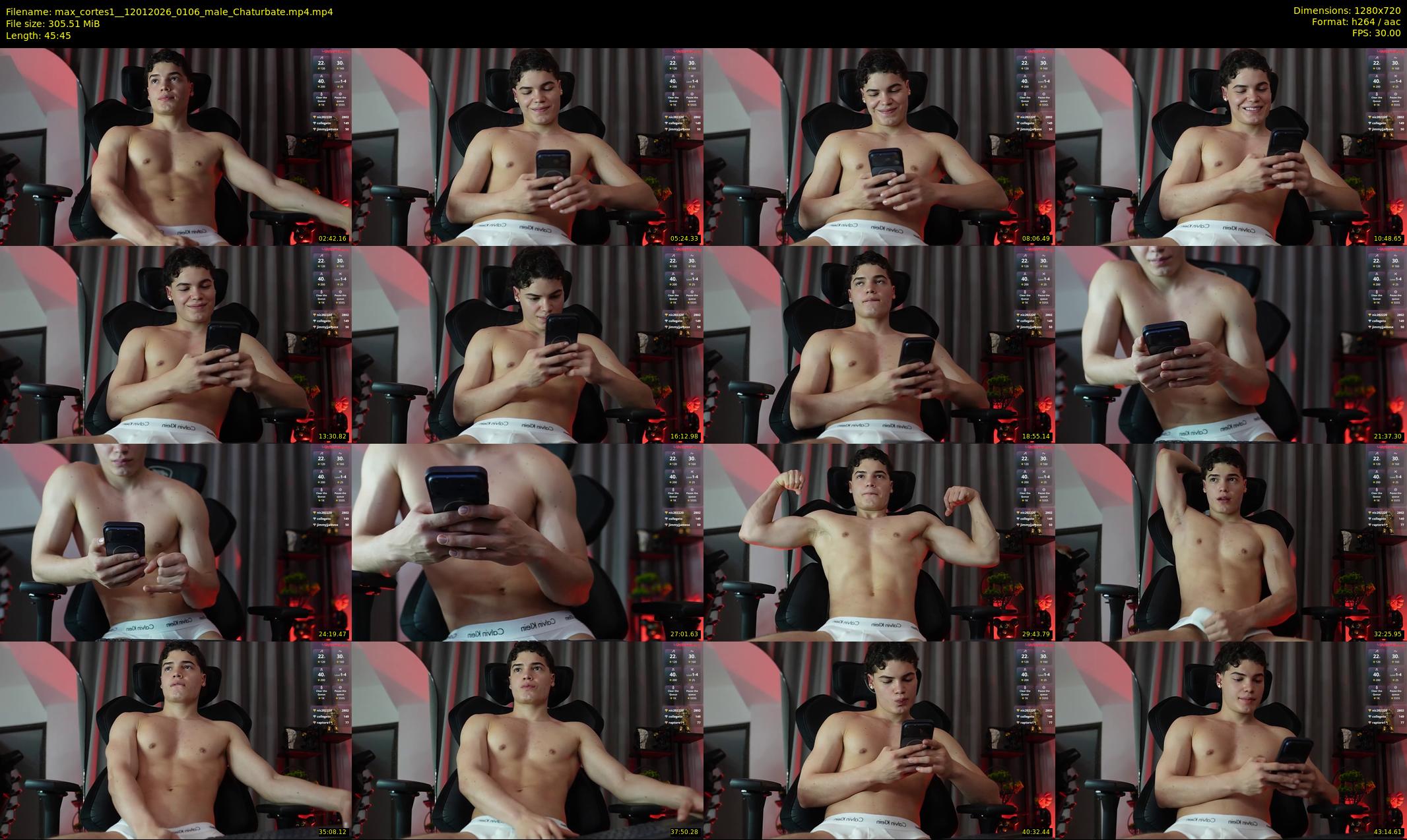 max_cortes1_ — 46 minute Chaturbate male cam show recording, 720p, Jan 12, 2026
