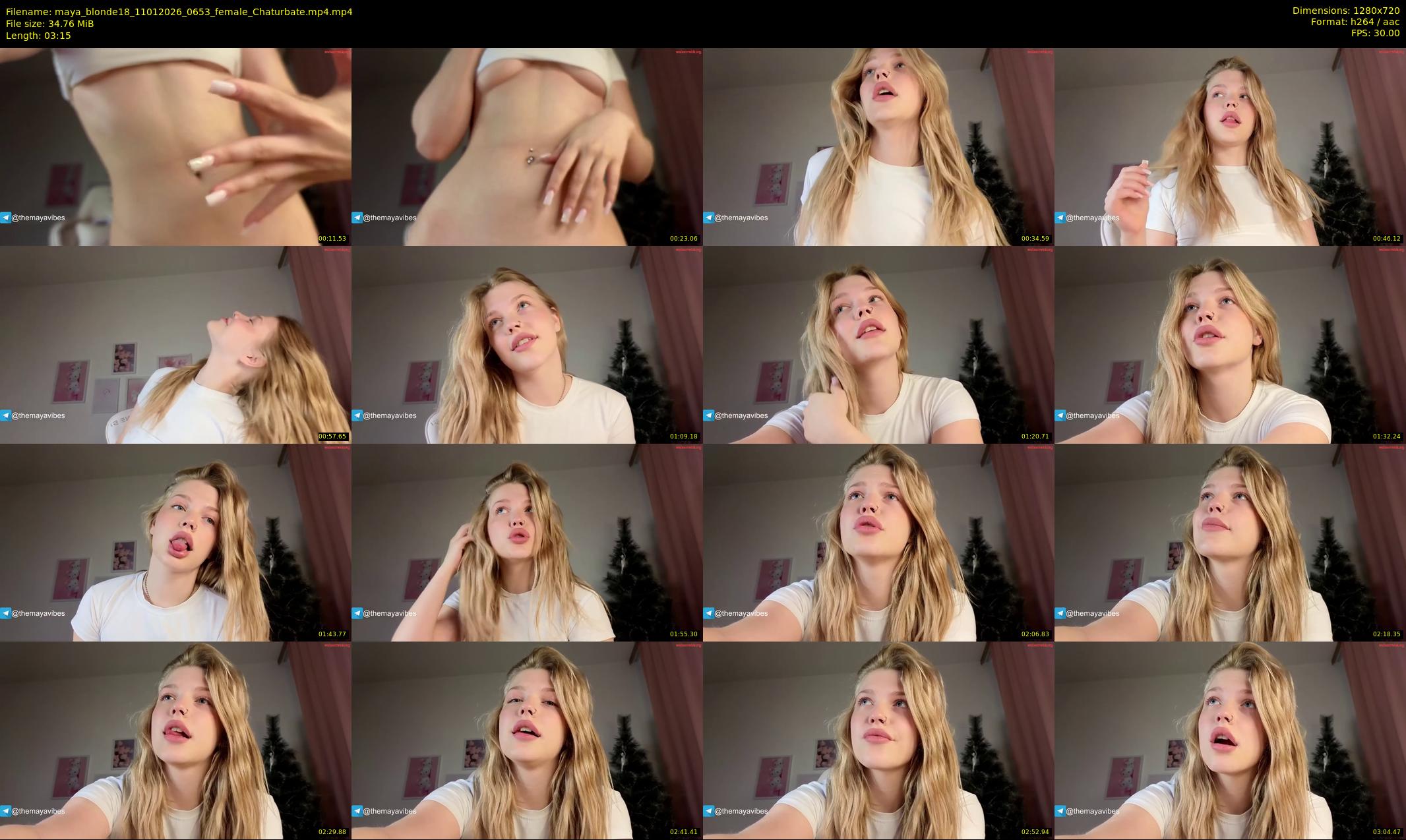 maya_blonde18 — 4 minute Chaturbate female cam show recording, 720p, Jan 11, 2026