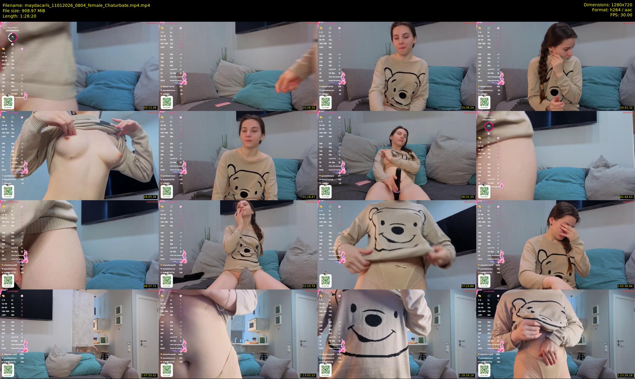 maydacarls — 89 minute Chaturbate female cam show recording, 720p, Jan 11, 2026