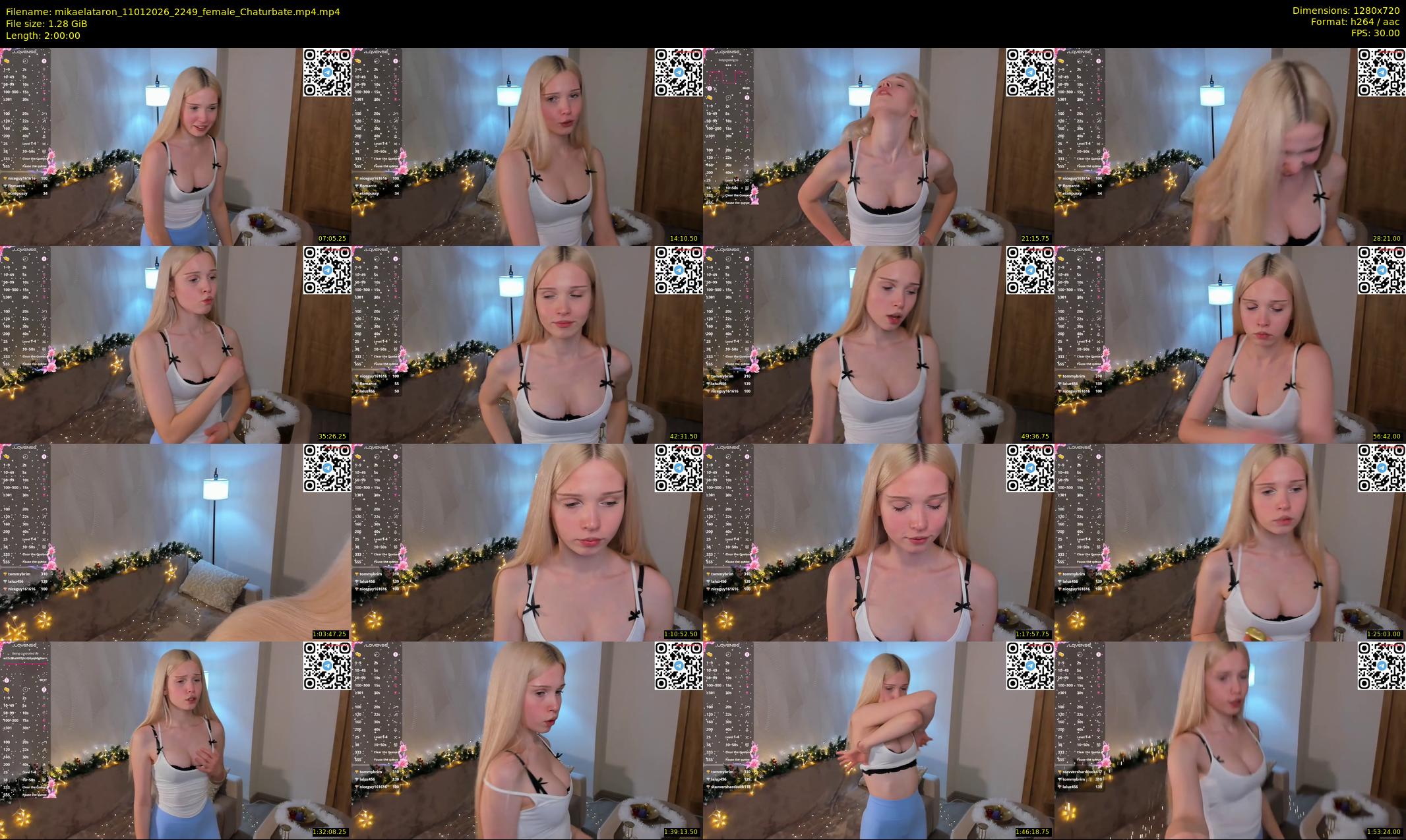 mikaelataron — 120 minute Chaturbate female cam show recording, 720p, Jan 11, 2026