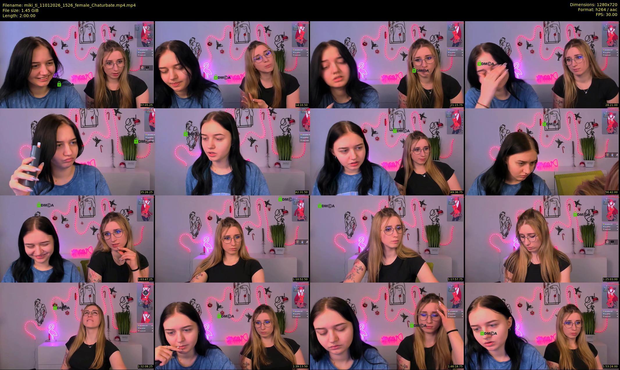 miki_ti — 120 minute Chaturbate female cam show recording, 720p, Jan 11, 2026