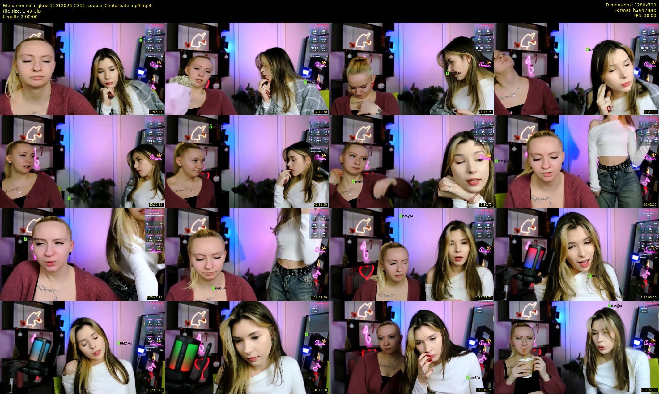mila_glow — 120 minute Chaturbate female cam show recording, 720p, Jan 11, 2026