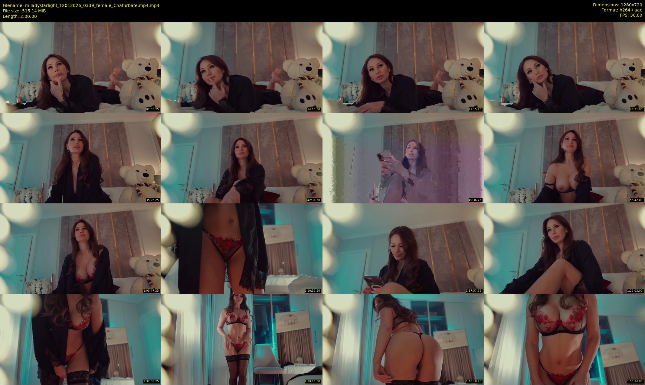 miladystarlight — 120 minute Chaturbate female cam show recording, 720p, Jan 12, 2026