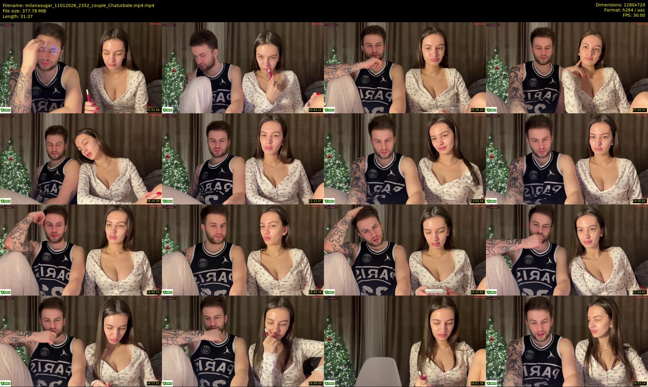 milanasugar — 32 minute Chaturbate couple cam show recording, 720p, Jan 11, 2026