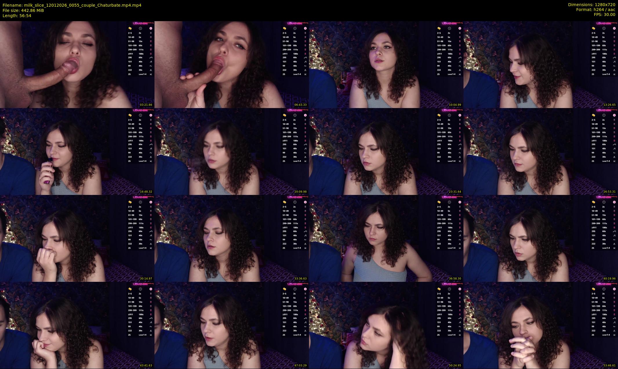 milk_slice — 57 minute Chaturbate couple cam show recording, 720p, Jan 12, 2026