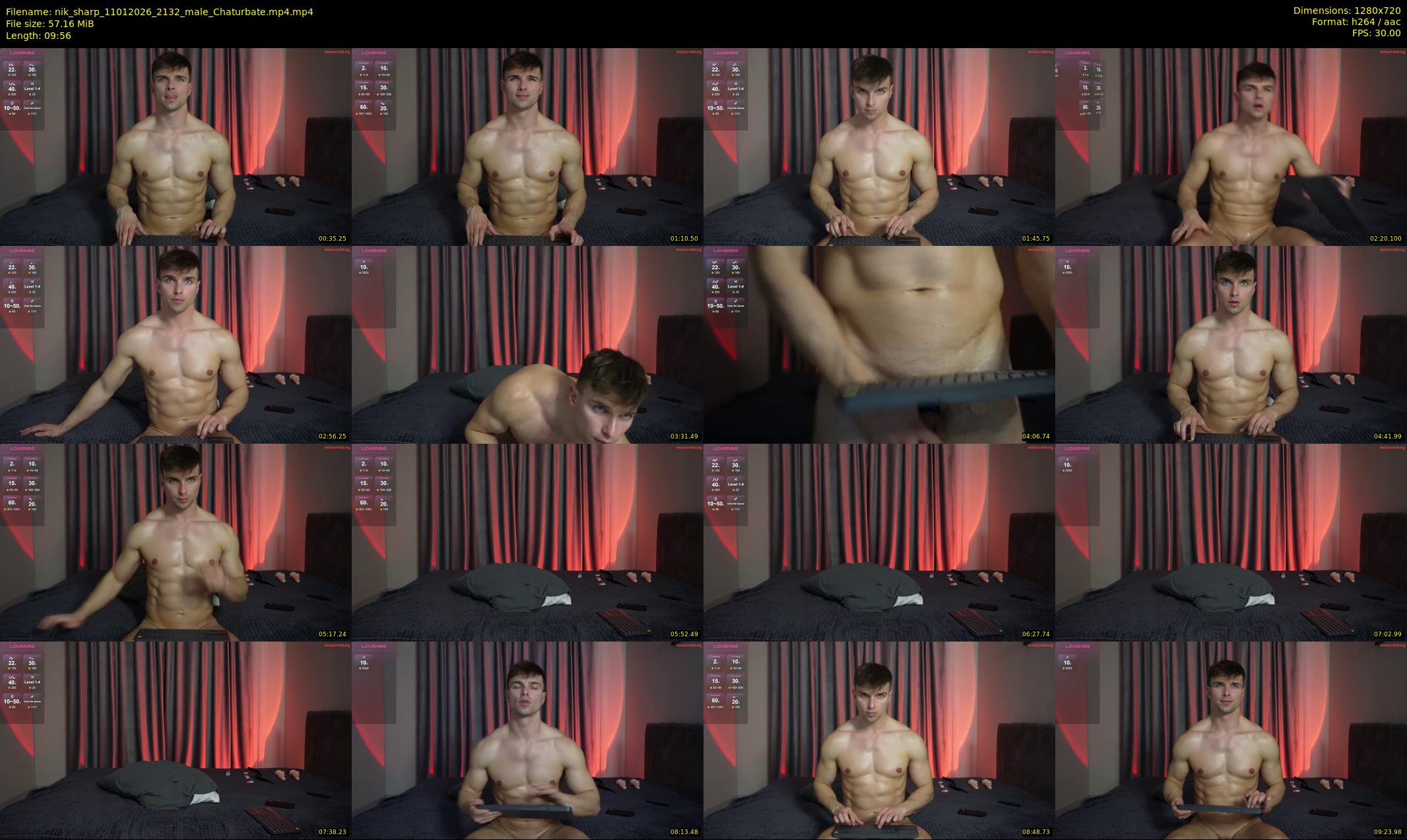 nik_sharp — 10 minute Chaturbate male cam show recording, 720p, Jan 11, 2026