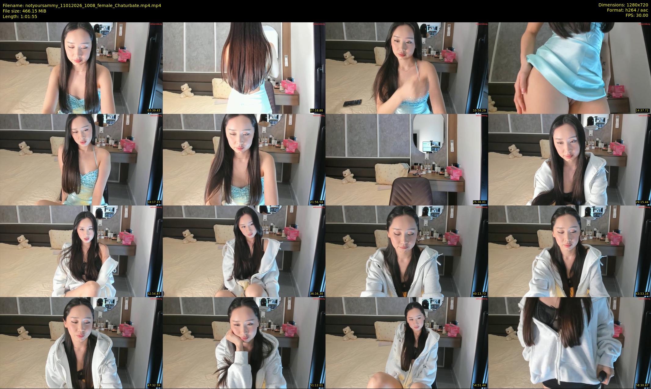 notyoursammy — 62 minute Chaturbate female cam show recording, 720p, Jan 11, 2026
