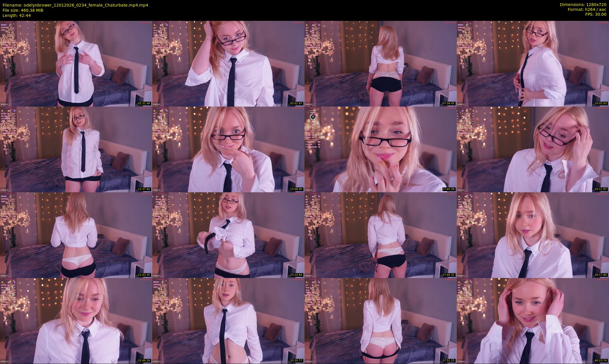 odelynbrower — 43 minute Chaturbate female cam show recording, 720p, Jan 12, 2026