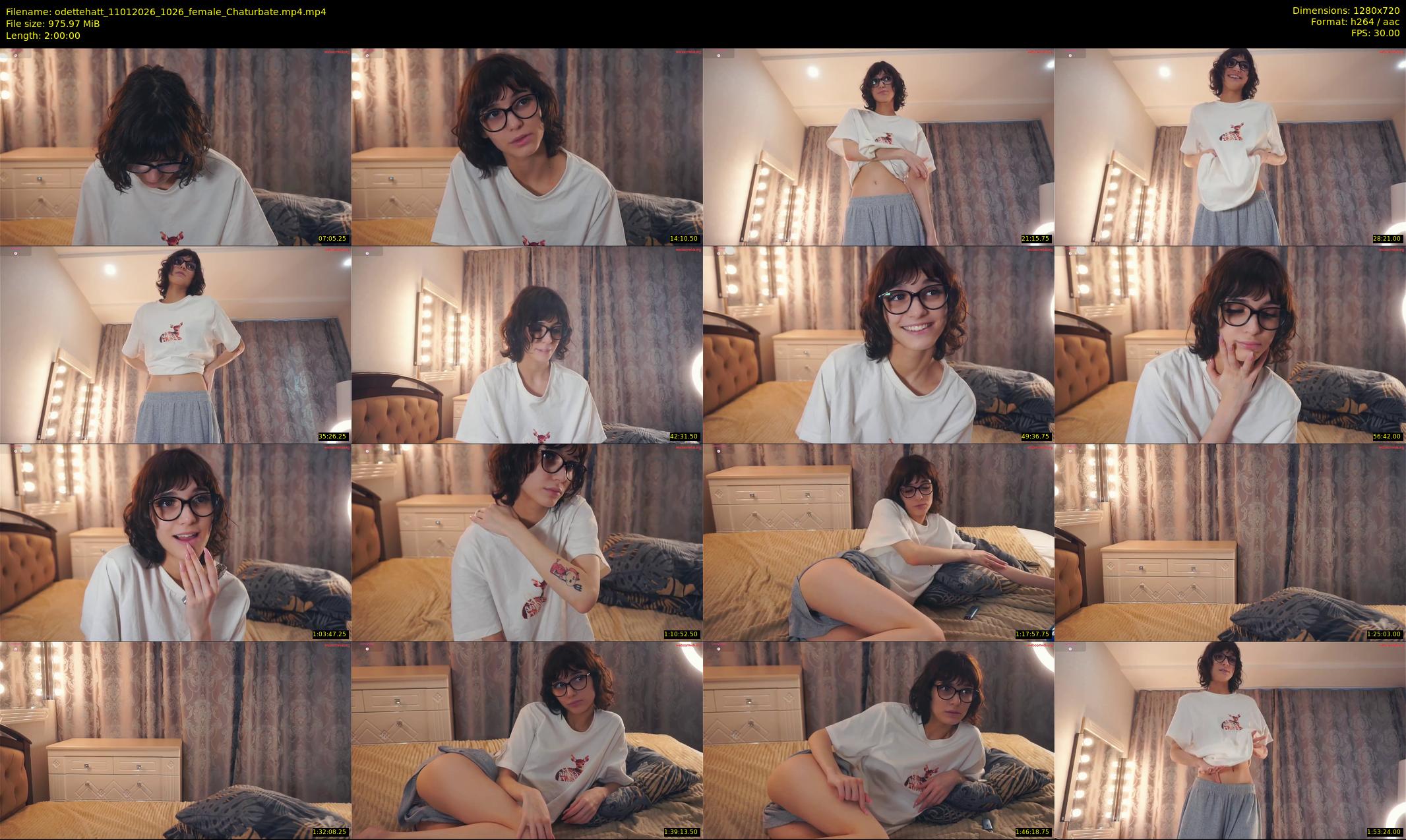odettehatt — 120 minute Chaturbate female cam show recording, 720p, Jan 11, 2026