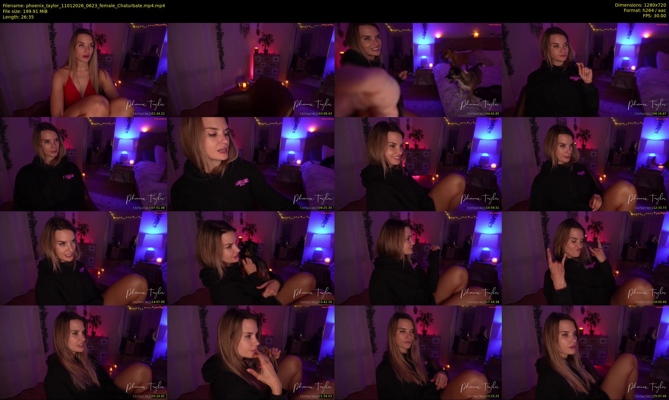 phoenix_taylor — 27 minute Chaturbate female cam show recording, 720p, Jan 11, 2026