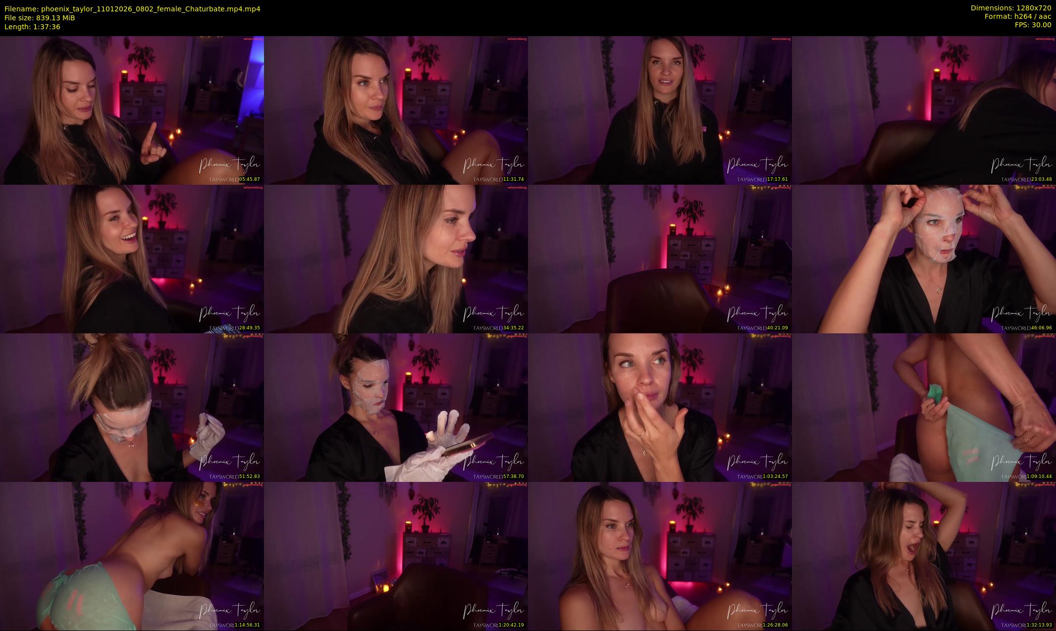 phoenix_taylor — 98 minute Chaturbate female cam show recording, 720p, Jan 11, 2026